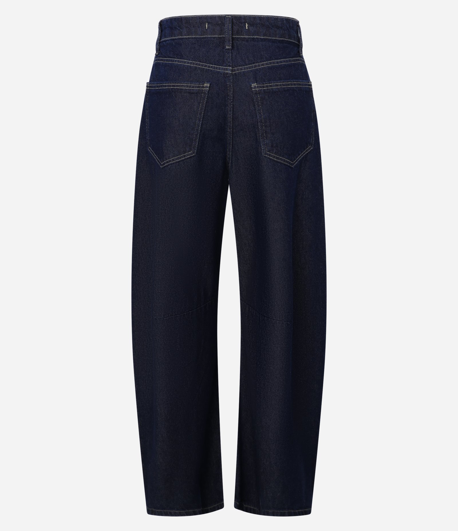 Calça Barrel em Jeans com Recortes na Barra 3