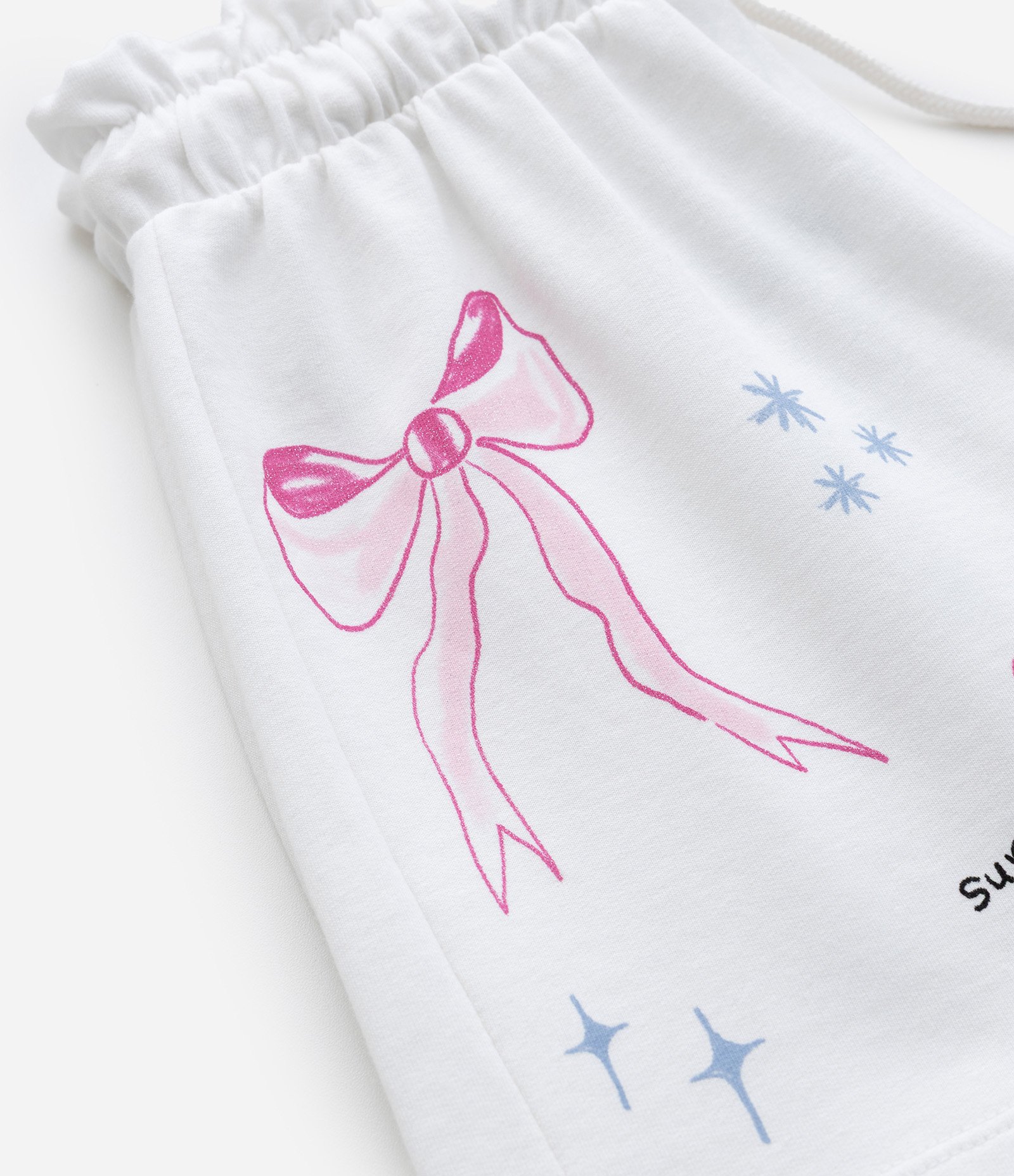 Short Regular Infantil com Estampa de Ícones Sweet Doodles - Tam 5 a 14 Anos Branco 5