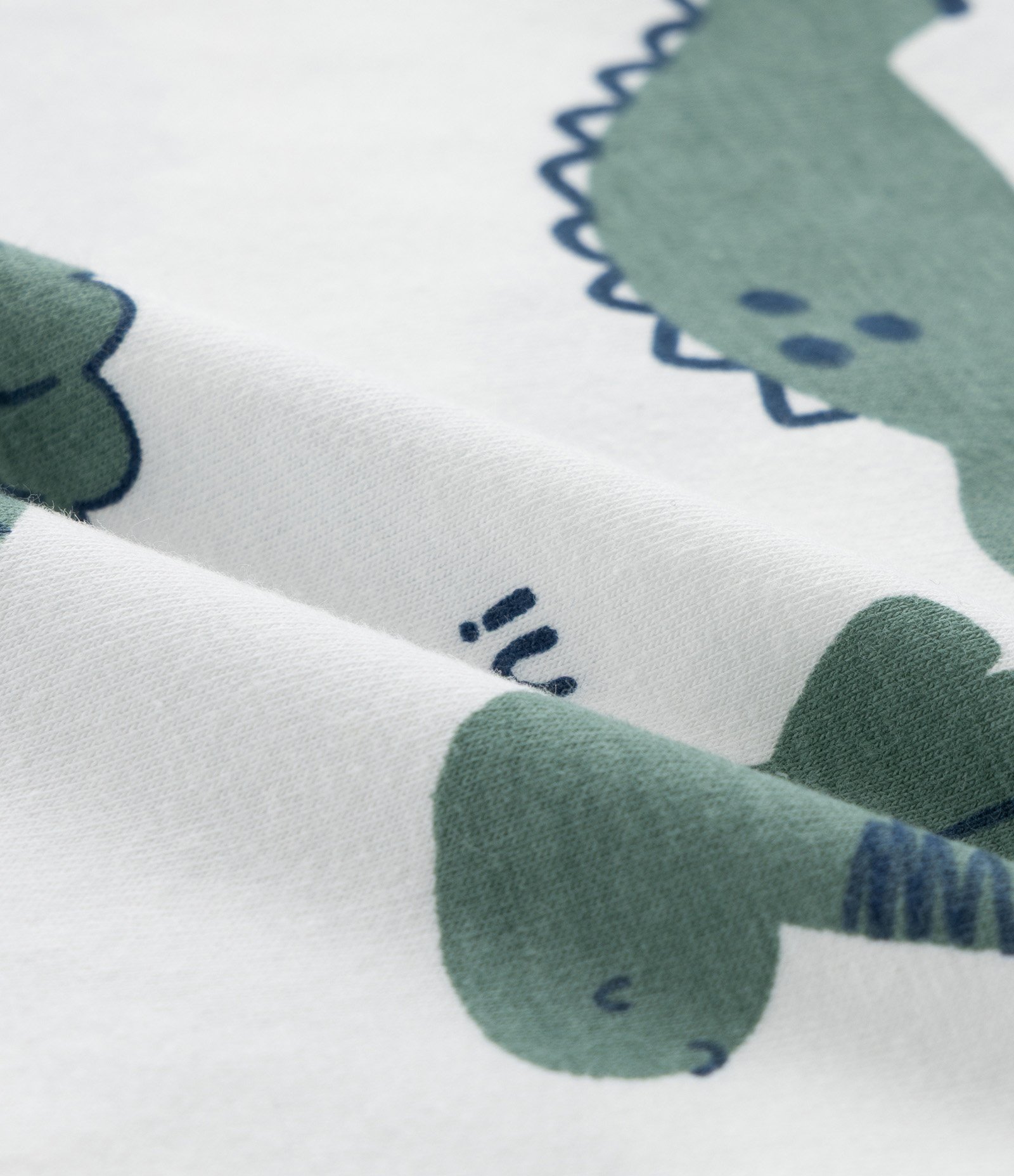 Body Infantil com Estampa Dinossauros - Tam 0 a 18 meses Branco 4