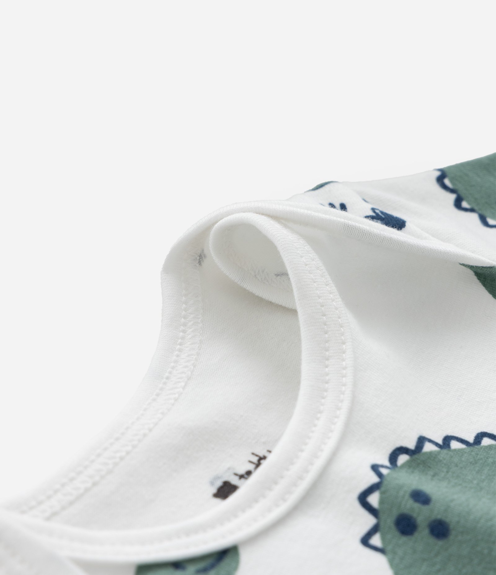 Body Infantil com Estampa Dinossauros - Tam 0 a 18 meses Branco 5