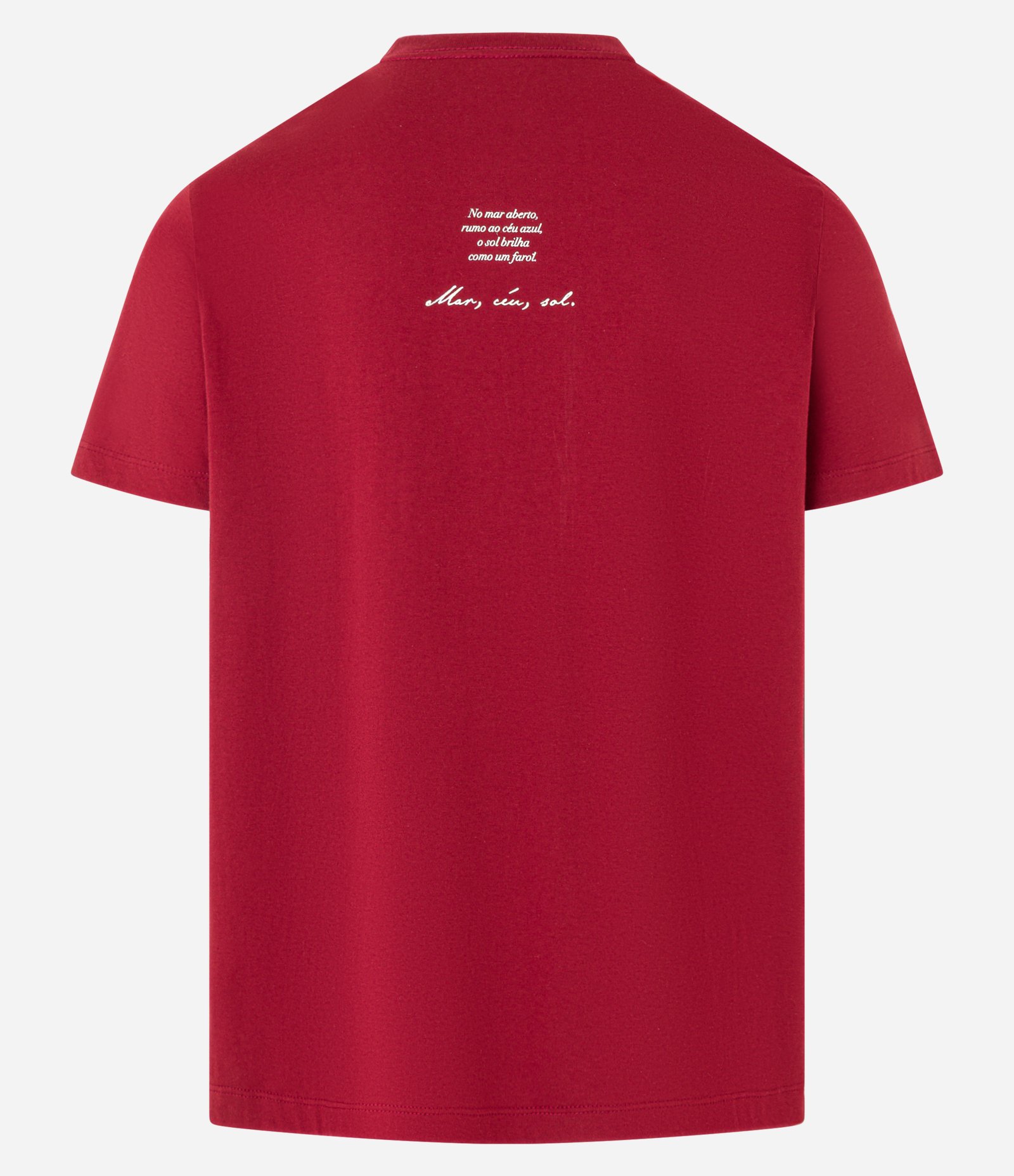Camiseta Comfort em Algodão com Estampa Lettering Vermelho 7