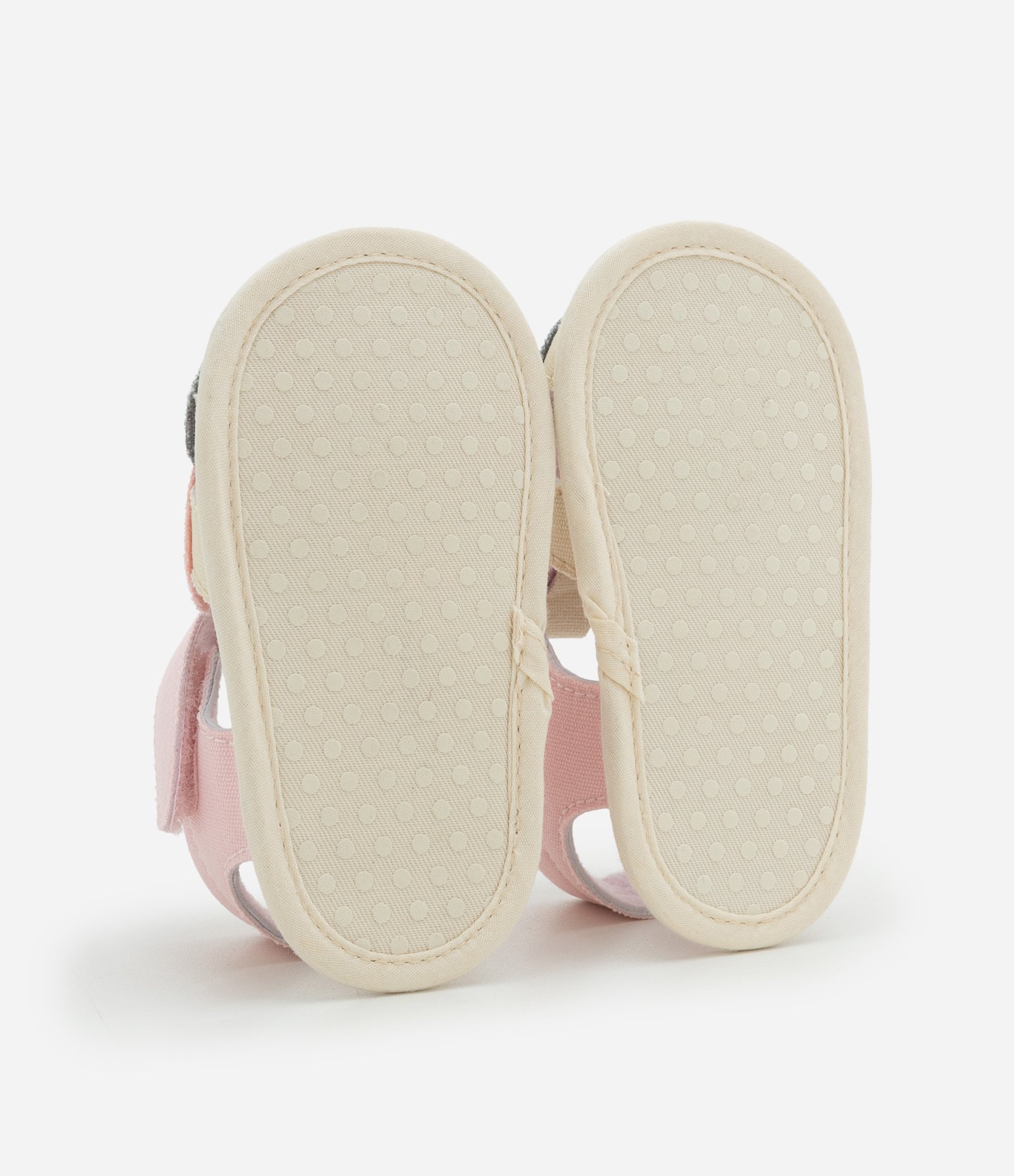 Sandália Infantil em Sarja com Borboleta - Tam 15 a 19 Rosa 5