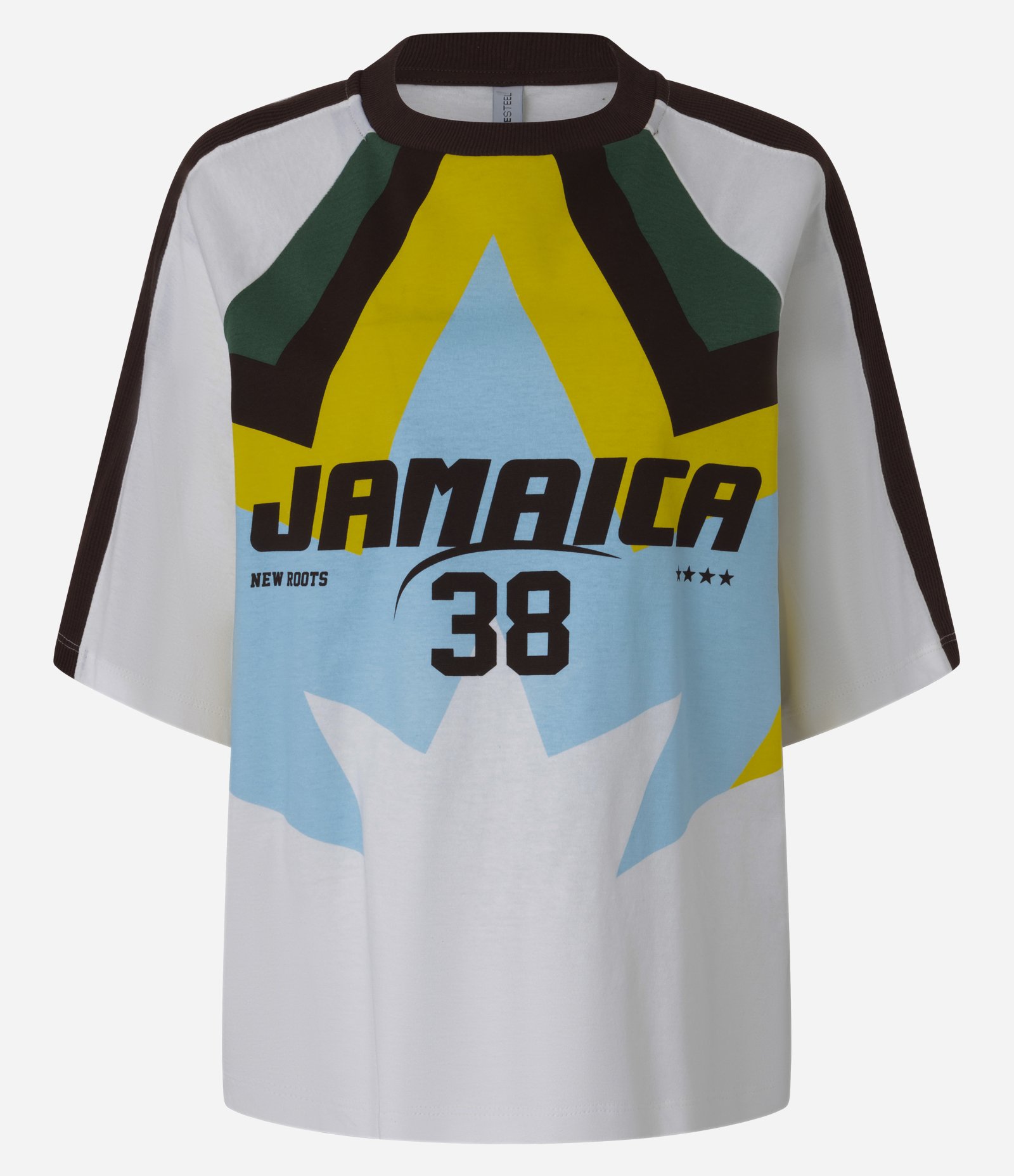Camiseta Sportcore em Algodão com Estampa Jamaica 38 Off White 5