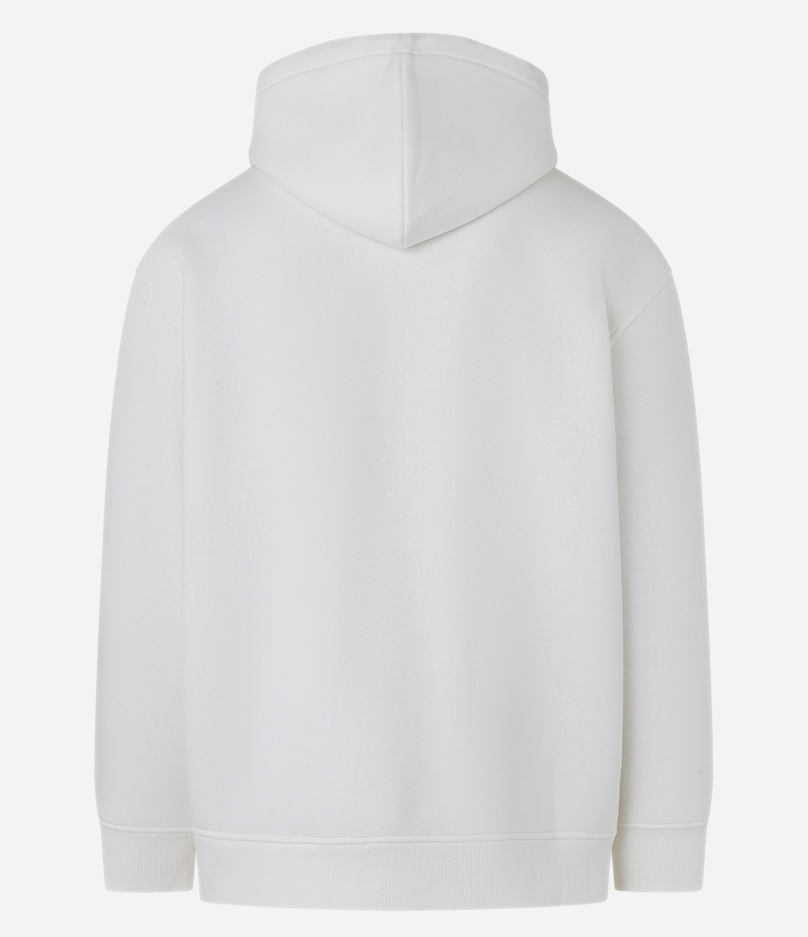 Casaco Relaxed Moletom com Felpa Liso Básico Branco 5