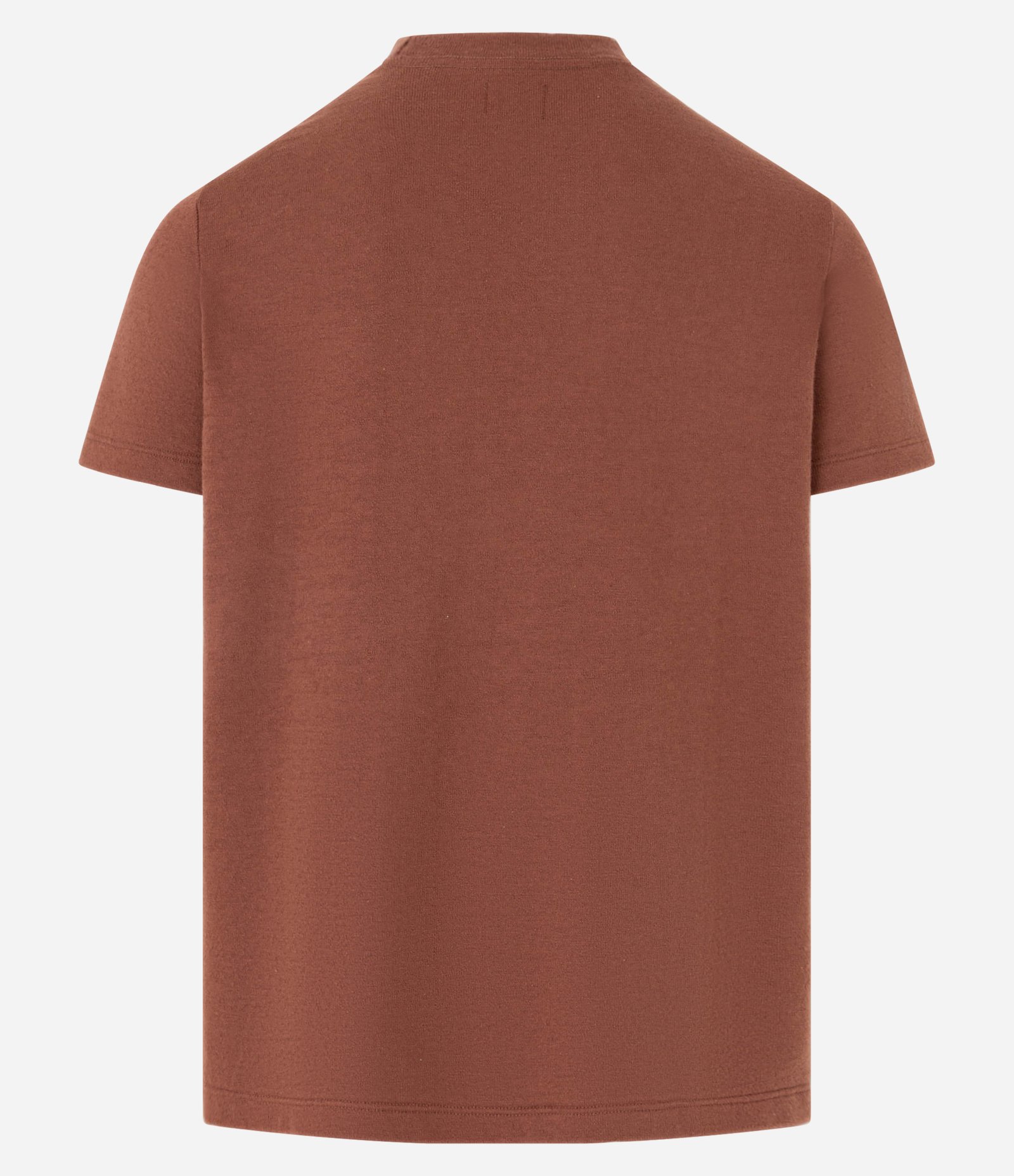 Camiseta Regular em Algodão com Estampa Bordada de Folhagem Marrom 3