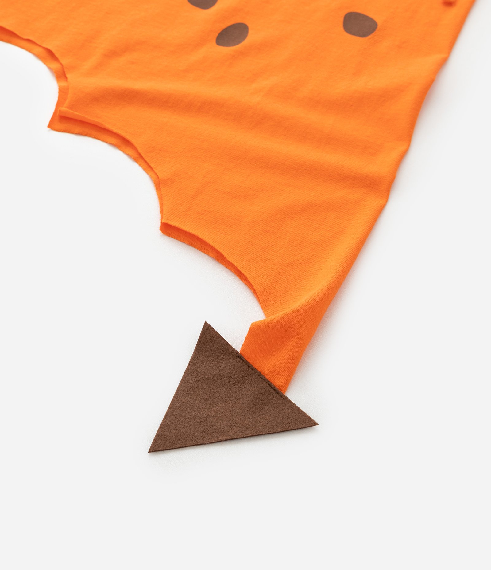 Camiseta Infantil com Estampa de Dragão e Capa - Tam 1 a 6 Anos Laranja 8