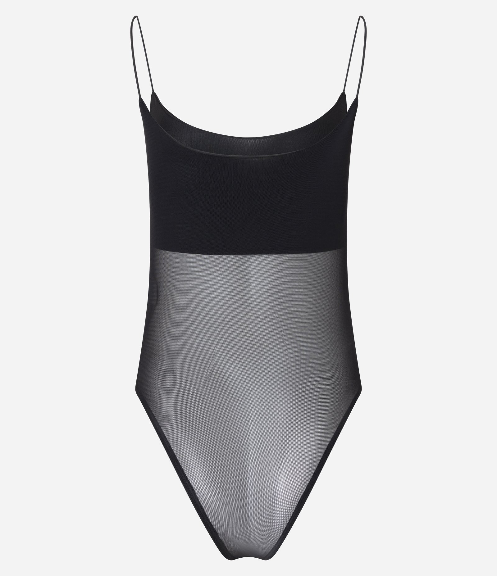 Body em Tule com Recorte e Transparência Preto 6