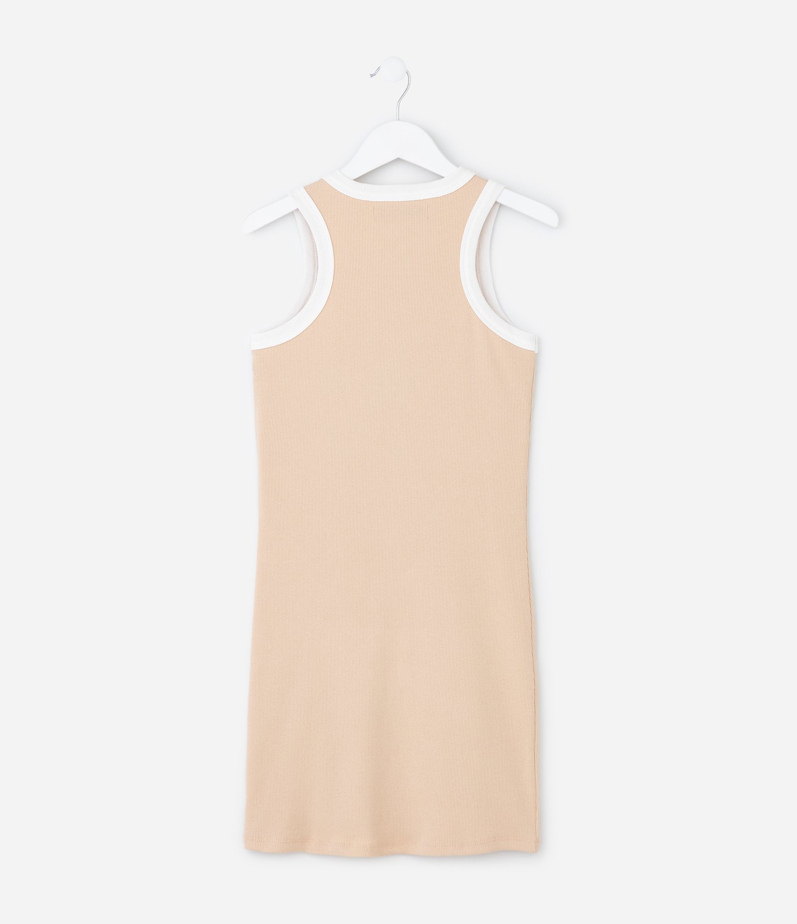 Vestido Infantil Nadador em Ribana - Tam 7 a 14 Bege 2