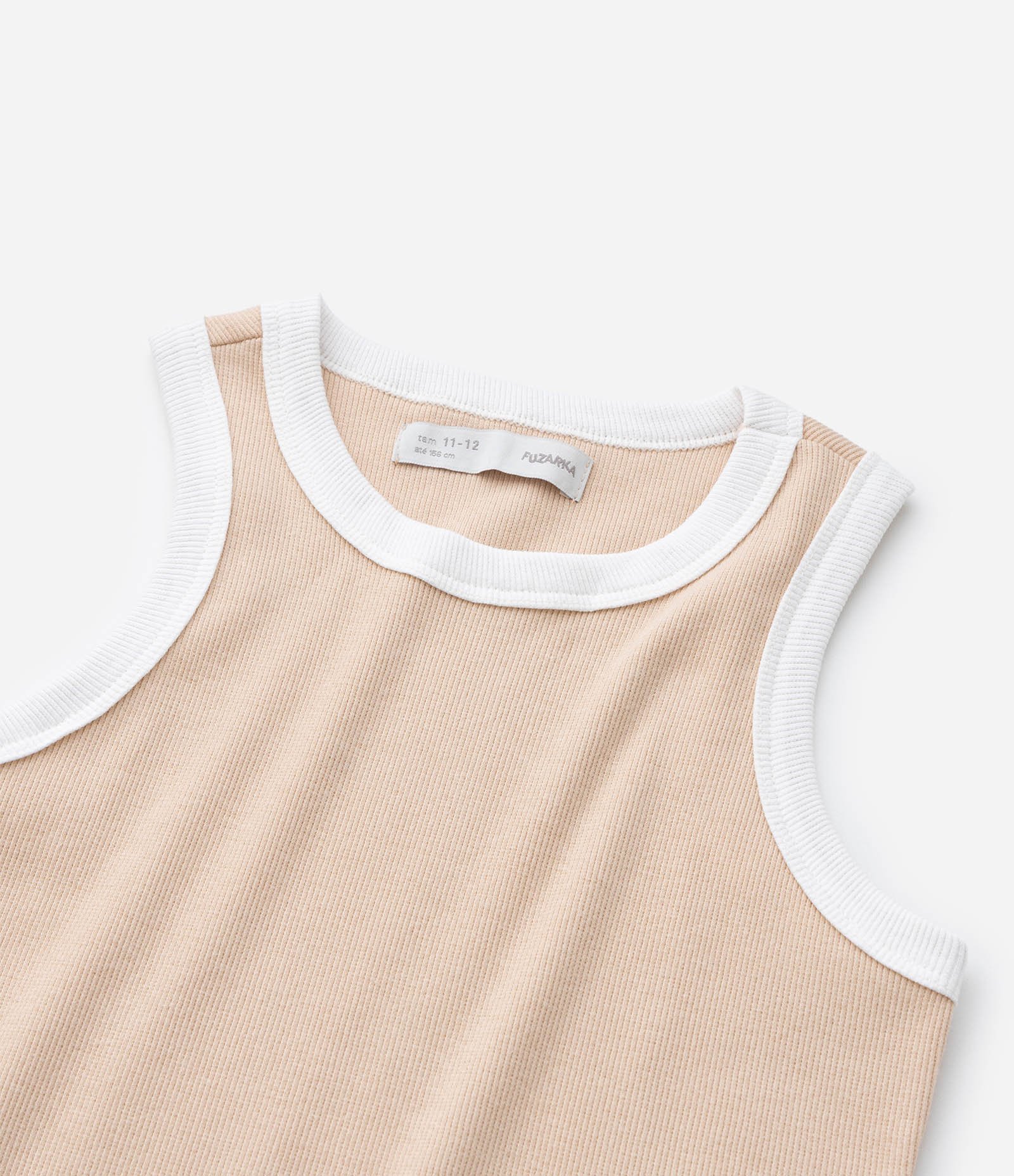 Vestido Infantil Nadador em Ribana - Tam 7 a 14 Bege 4