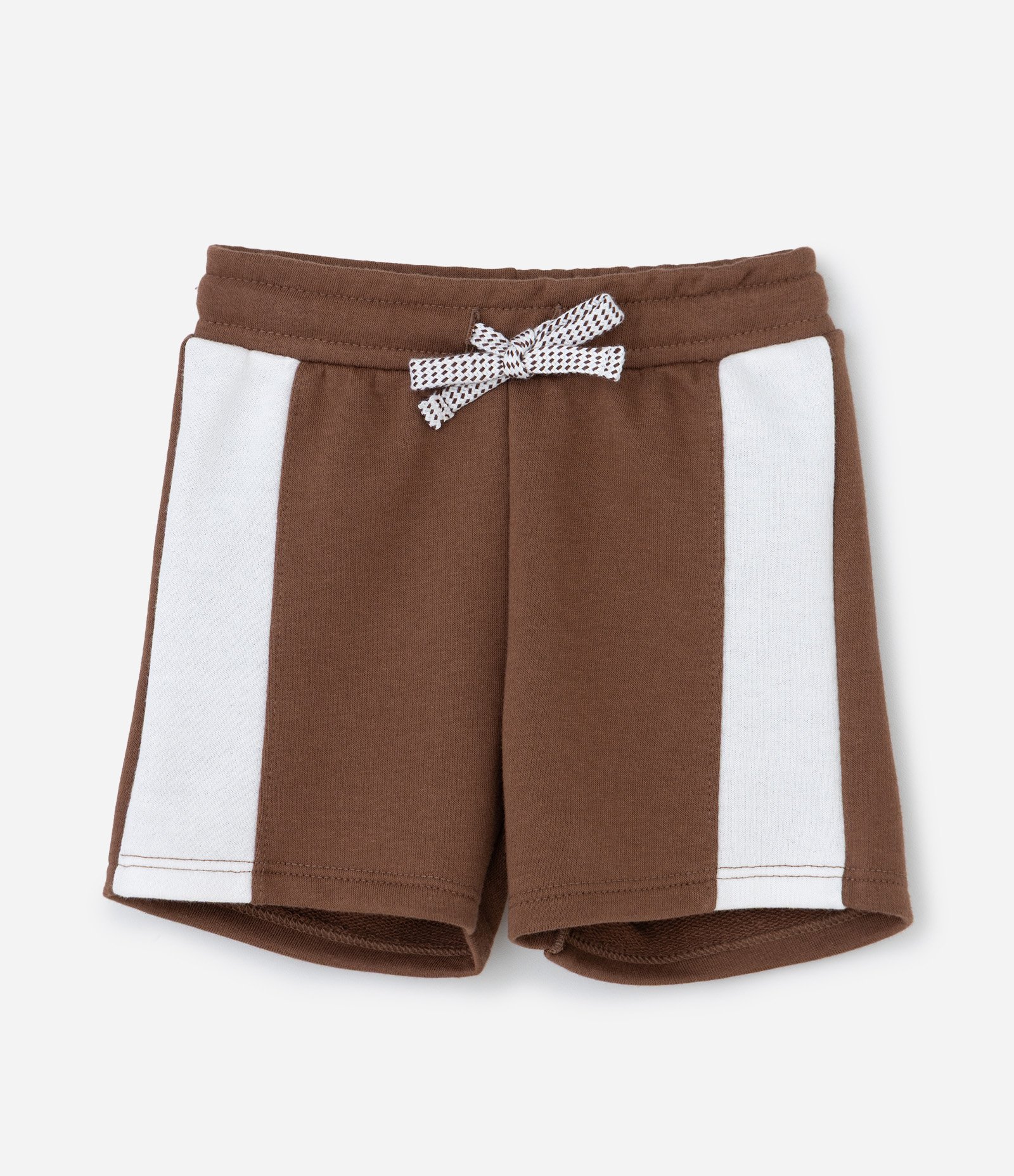 Conjunto Infantil com Recortes Contrastantes e Lettering - Tam 1 a 6 Anos Branco/Marrom 4