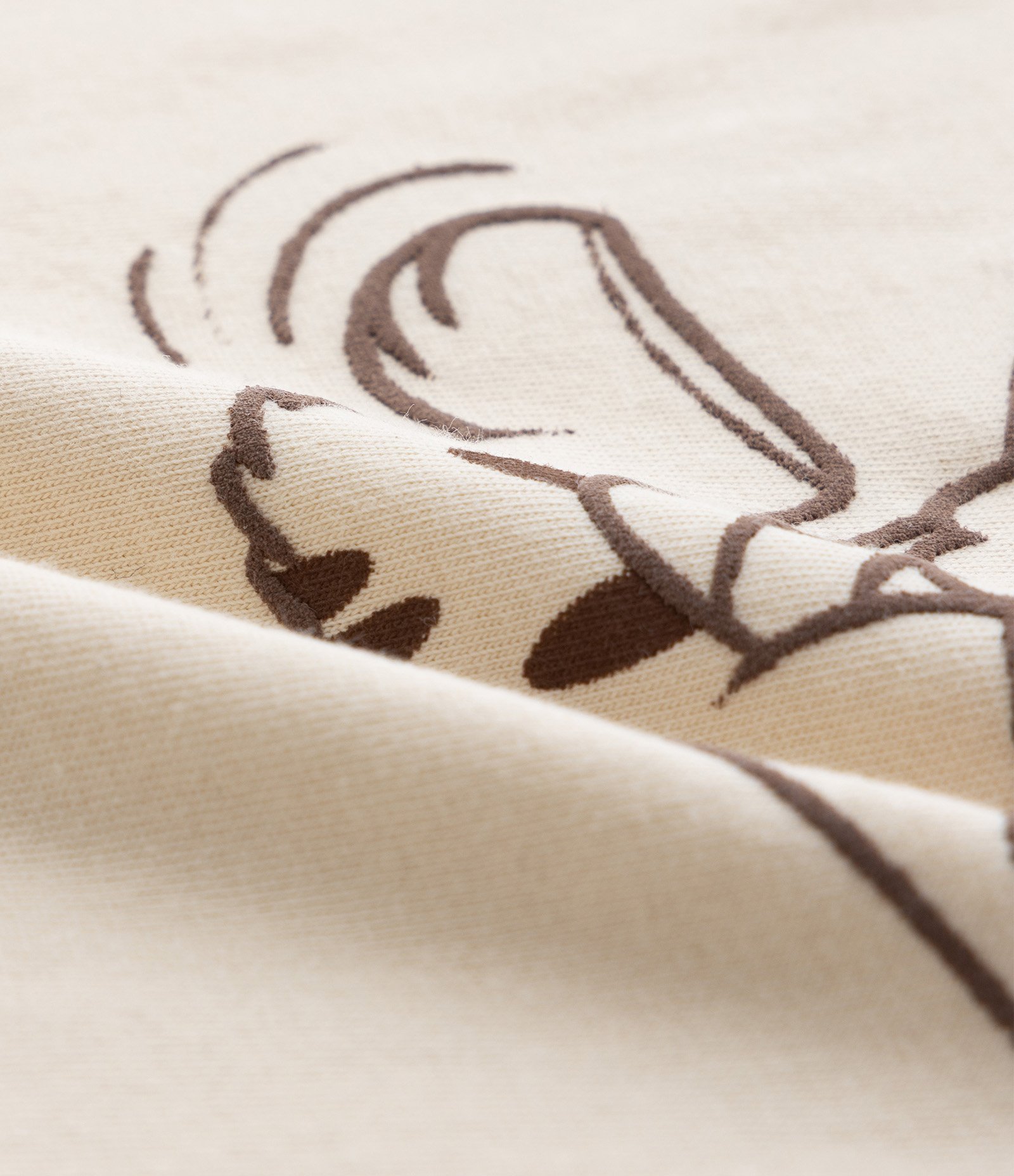 Camiseta Infantil Tigrinho com Prancha - Tam 1 a 6 Bege 4