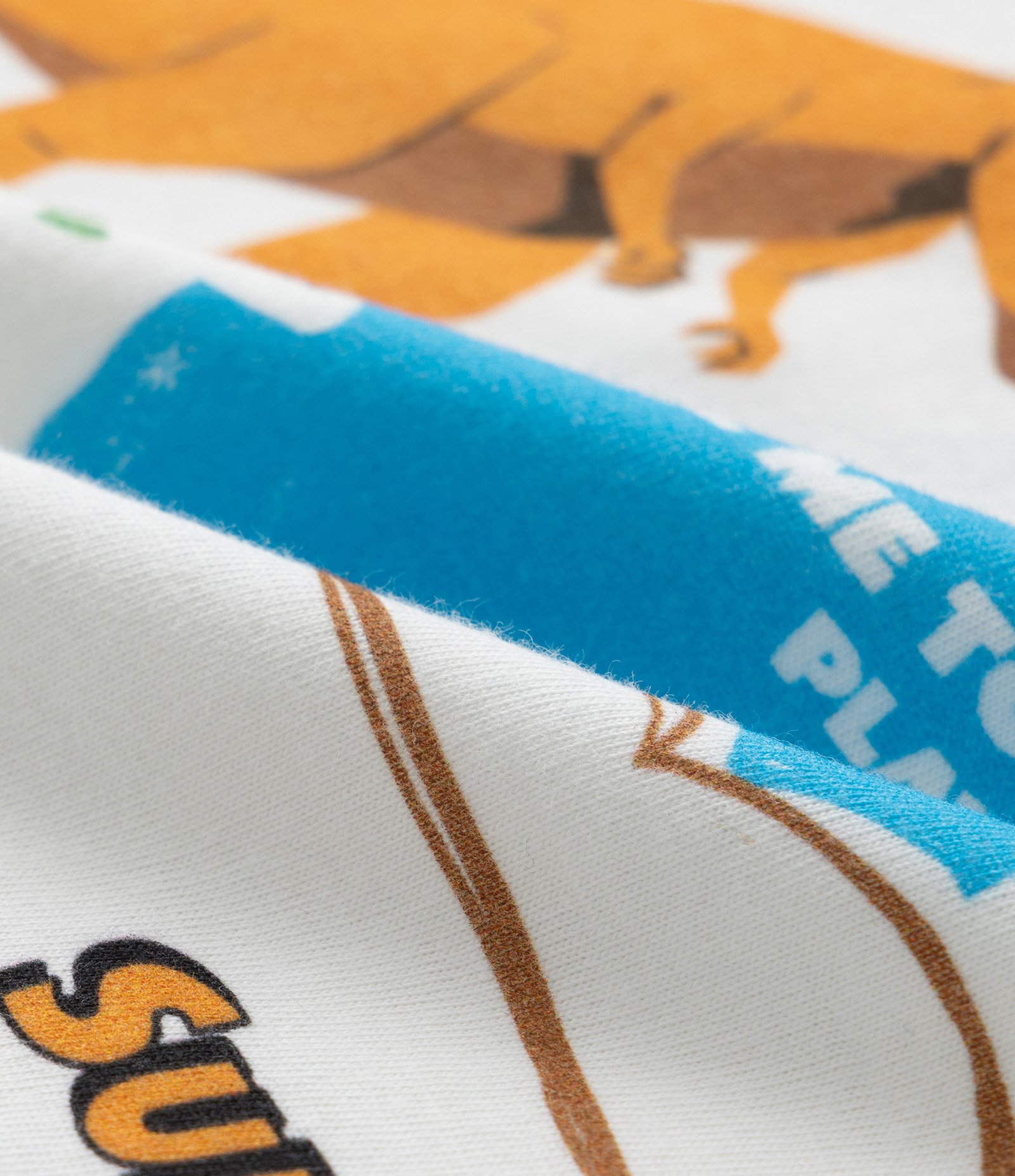 Camiseta Infantil com Estampa de Dinossauros - Tam 1 a 6 Anos Bege 3