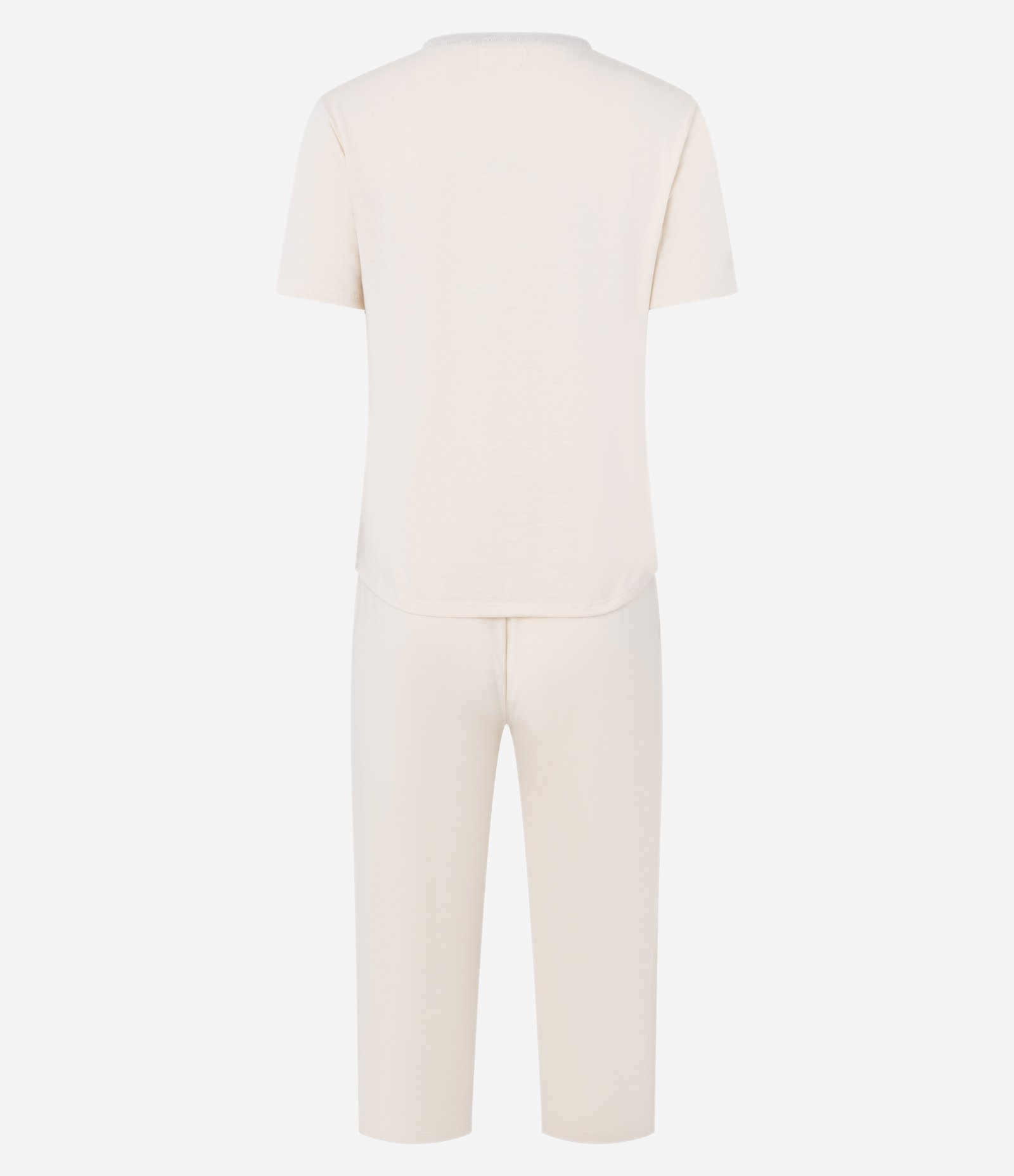 Pijama Capri com Abotoamento e Vieses Contrastantes Rosa 5