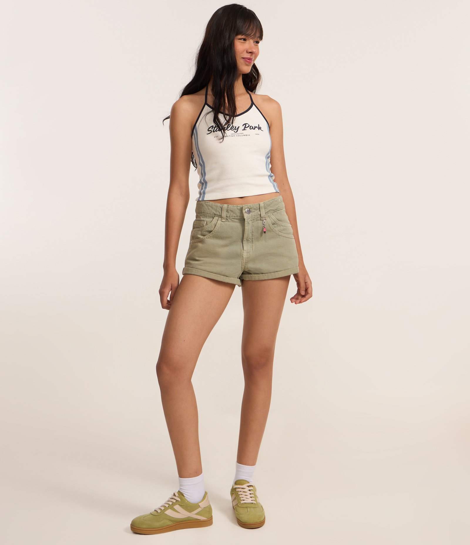 Top Frente Única em Algodão com Estampa Stanley Park Branco 2