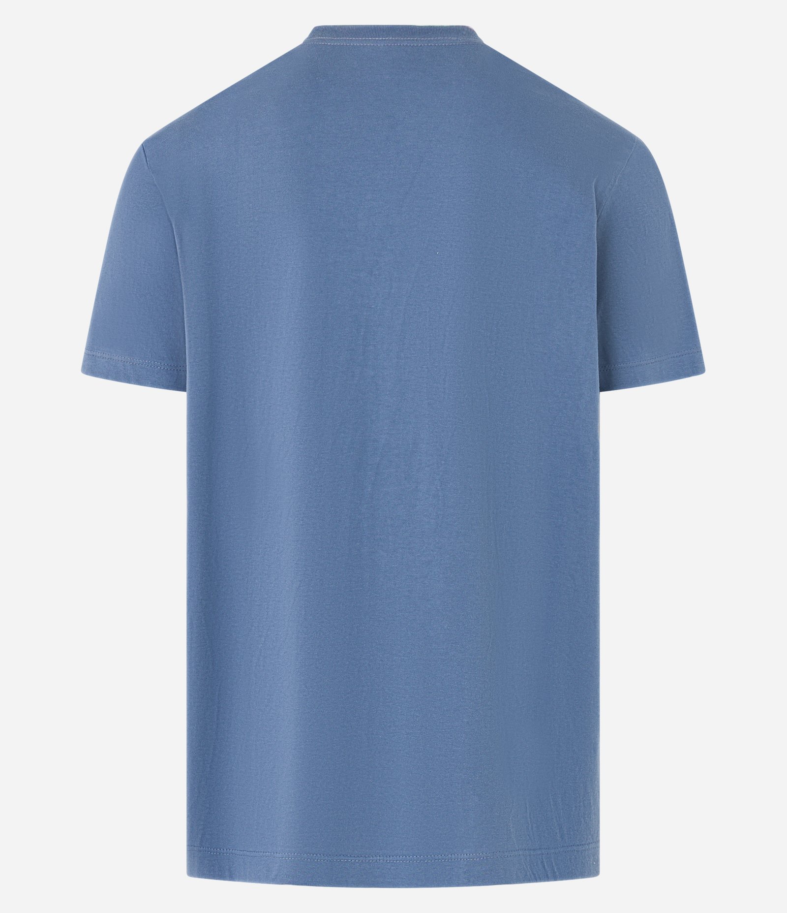 Camiseta em Algodão com Estampa Localizada de Fotografias Azul 6