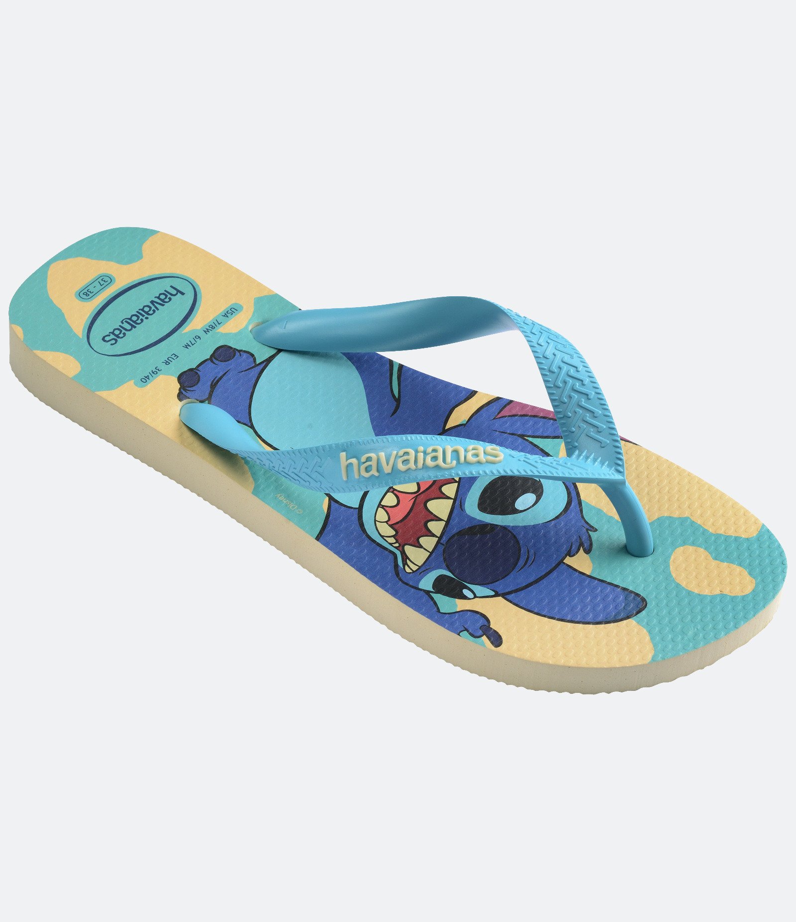 Chinelo com Estampa Stitch e Lettering Aloha! Havaianas Azul 2