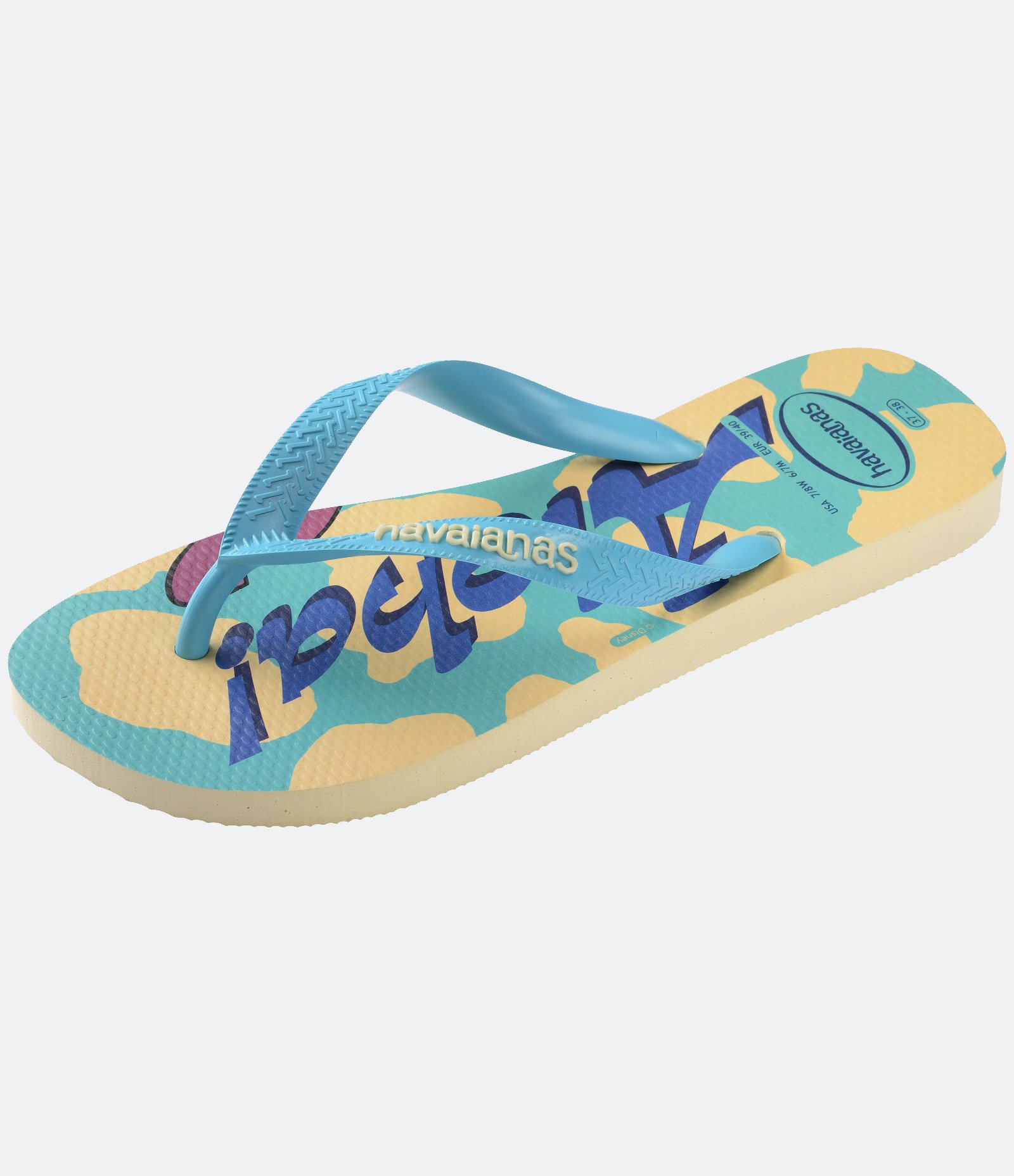 Chinelo com Estampa Stitch e Lettering Aloha! Havaianas Azul 6