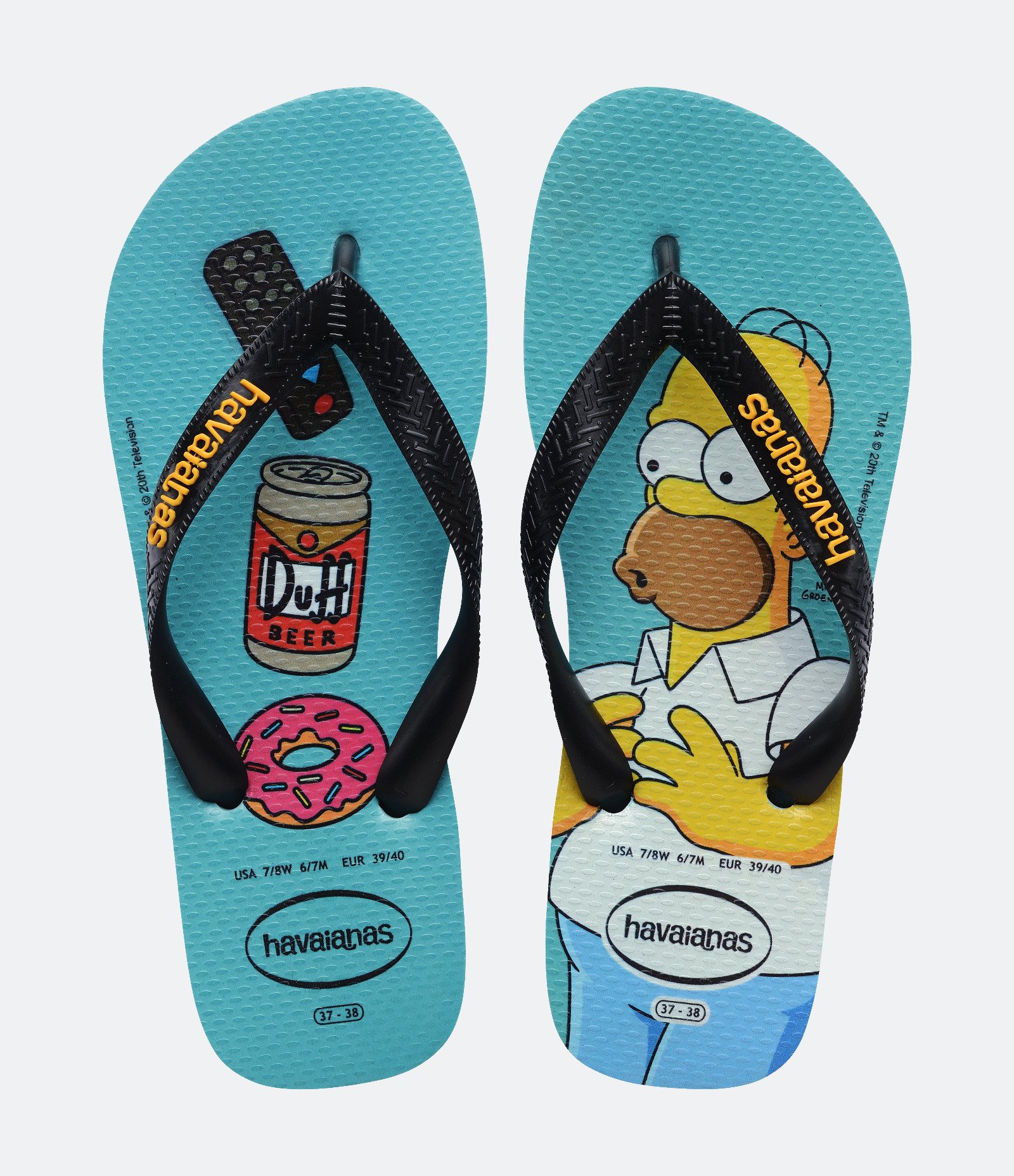 Chinelo com Estampa Homer Simpsons Havaianas Azul 1