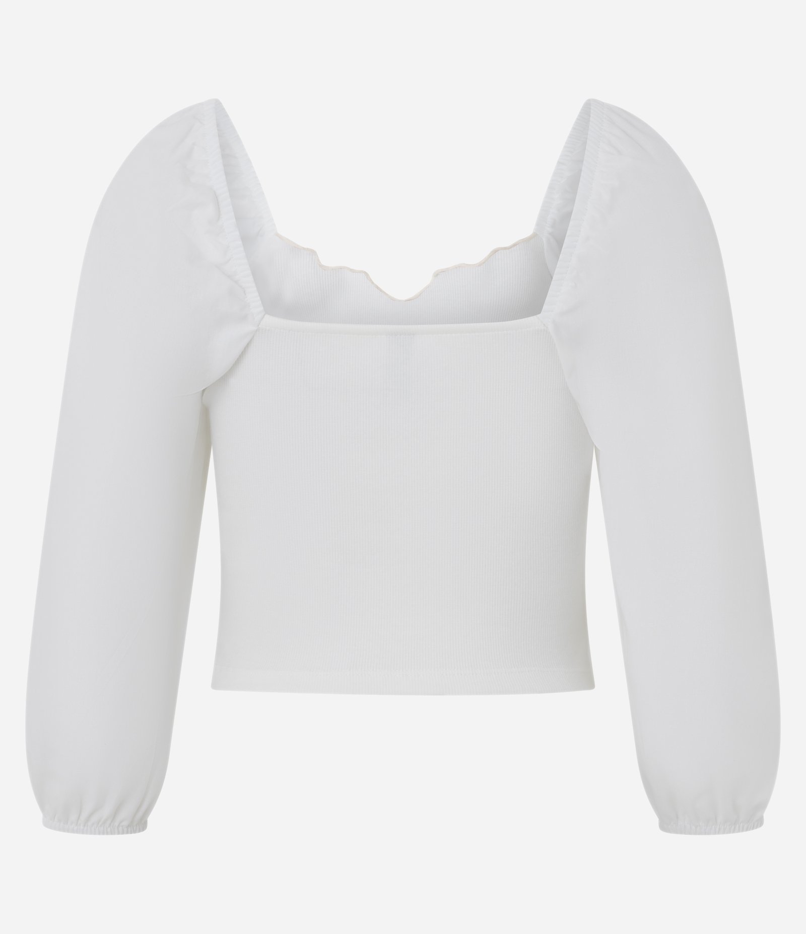 Blusa em Algodão com Bordado Floral no Decote e Manga Longa Branco 3