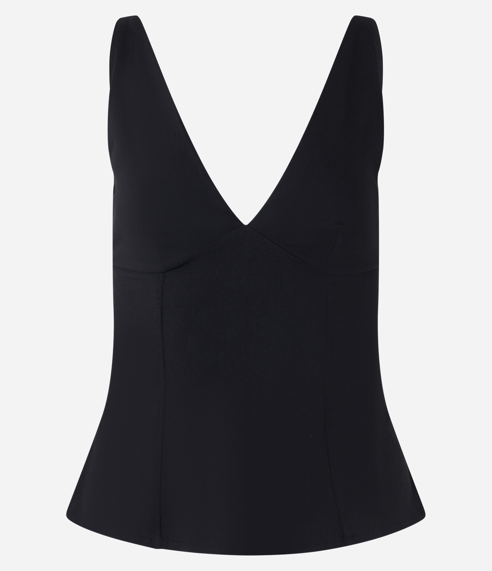 Top Frente Única em Bengaline Preto 7