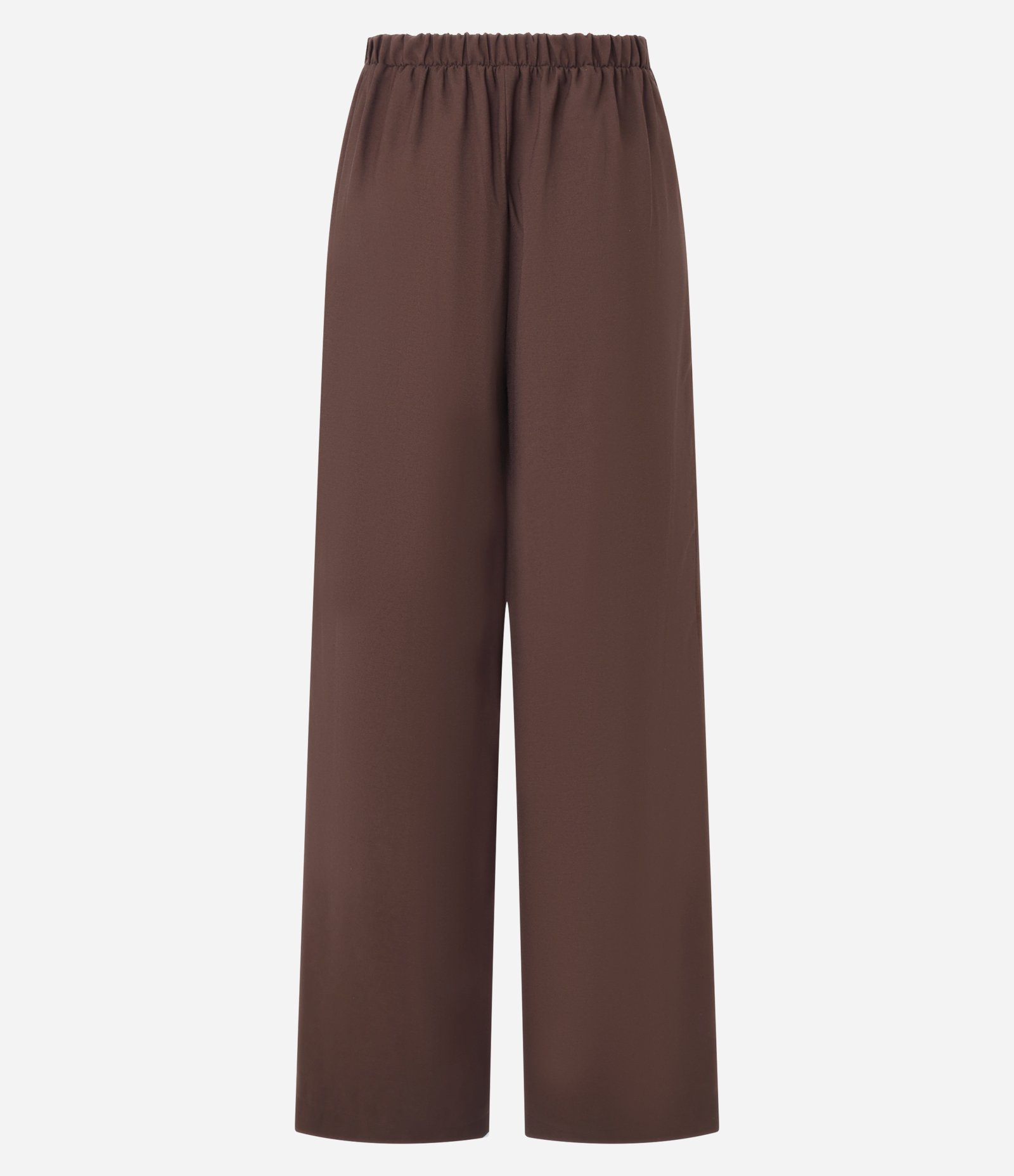 Calça Wide Leg Alfaiatada com Amarração Marrom 7