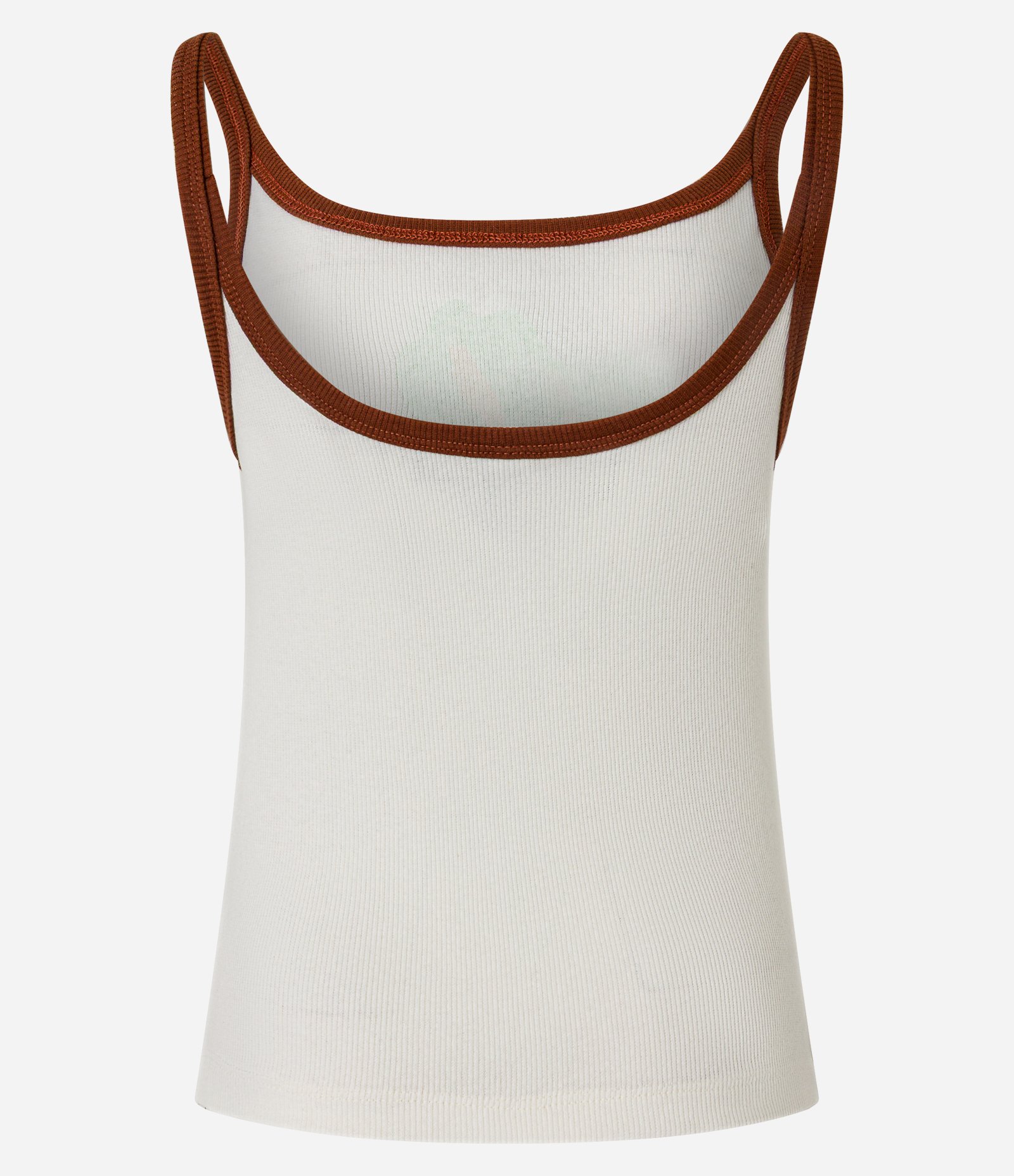 Regata com Viés Contrastante e Estampa Hibisco Bege 8