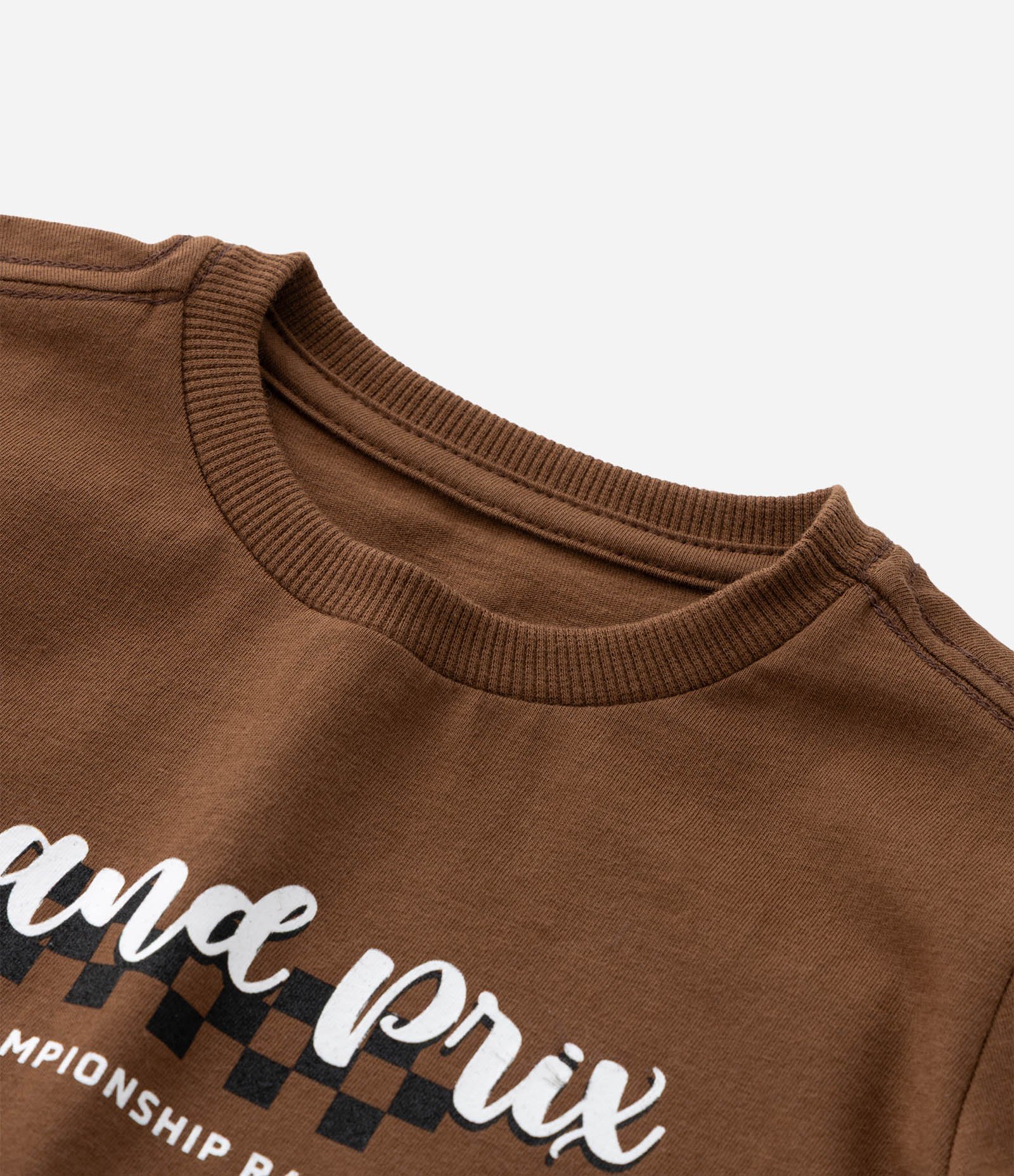 Camiseta Infantil com Estampa de Carros - Tam 1 a 6 Anos Marrom 5