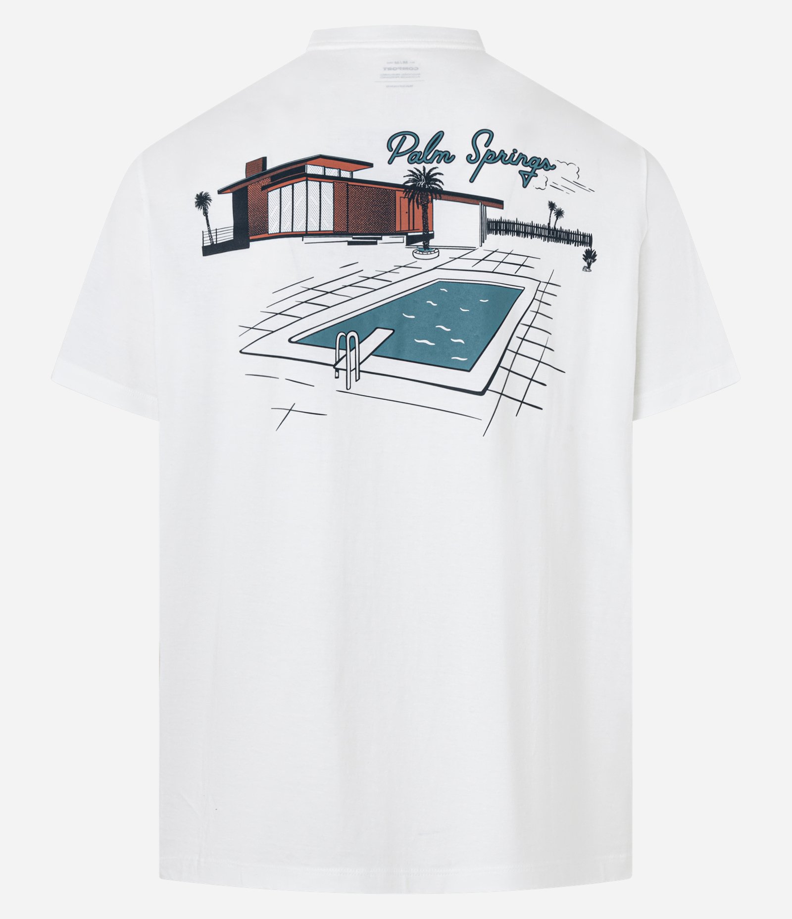 Camiseta Comfort em Algodão com Estampa Lettering Branco 2