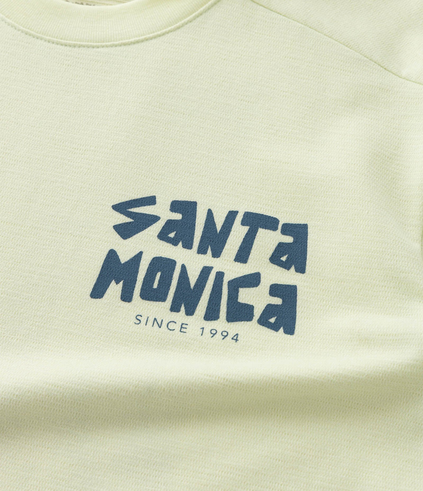 Camiseta Infantil com Lettering Frente e Costas Santa Monica - Tam 5 a 14 Anos Verde 4