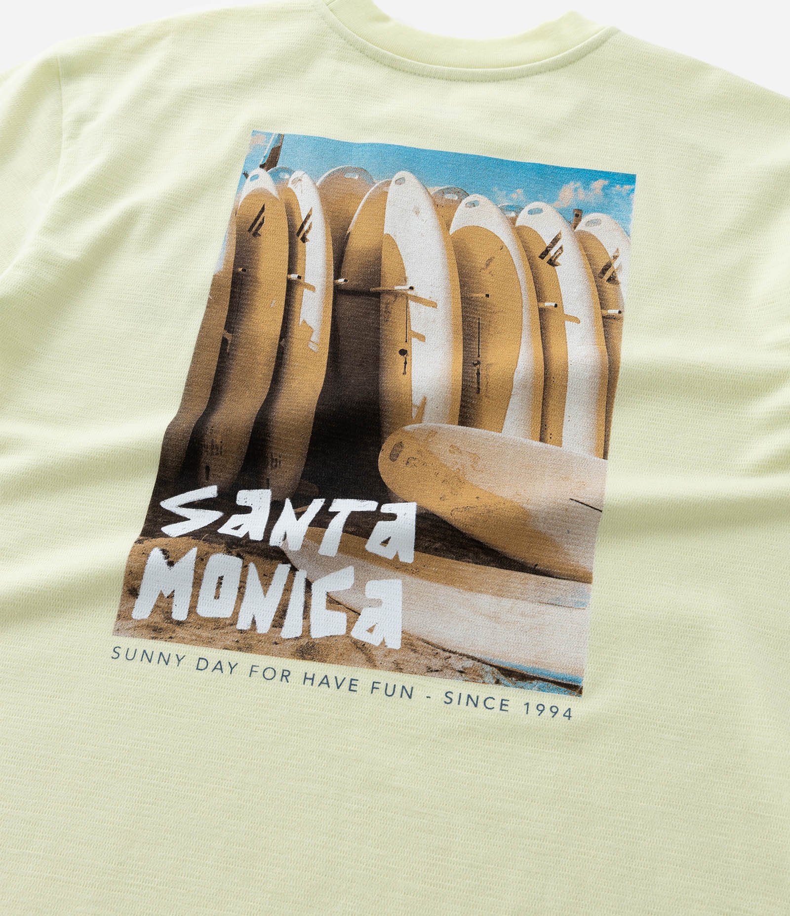 Camiseta Infantil com Lettering Frente e Costas Santa Monica - Tam 5 a 14 Anos Verde 5