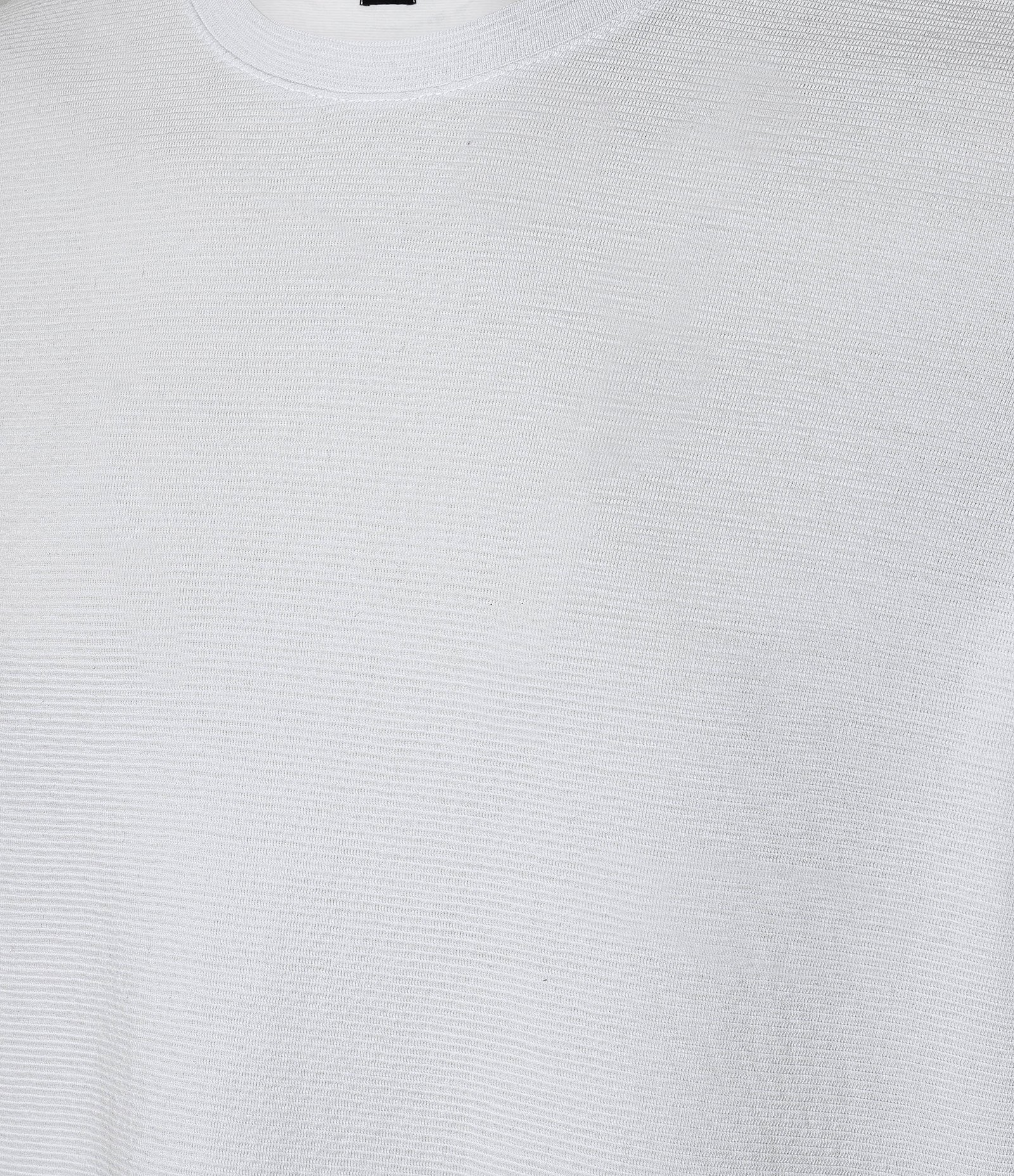 Camiseta Slim em Algodão com Textura Canelada Branco 8