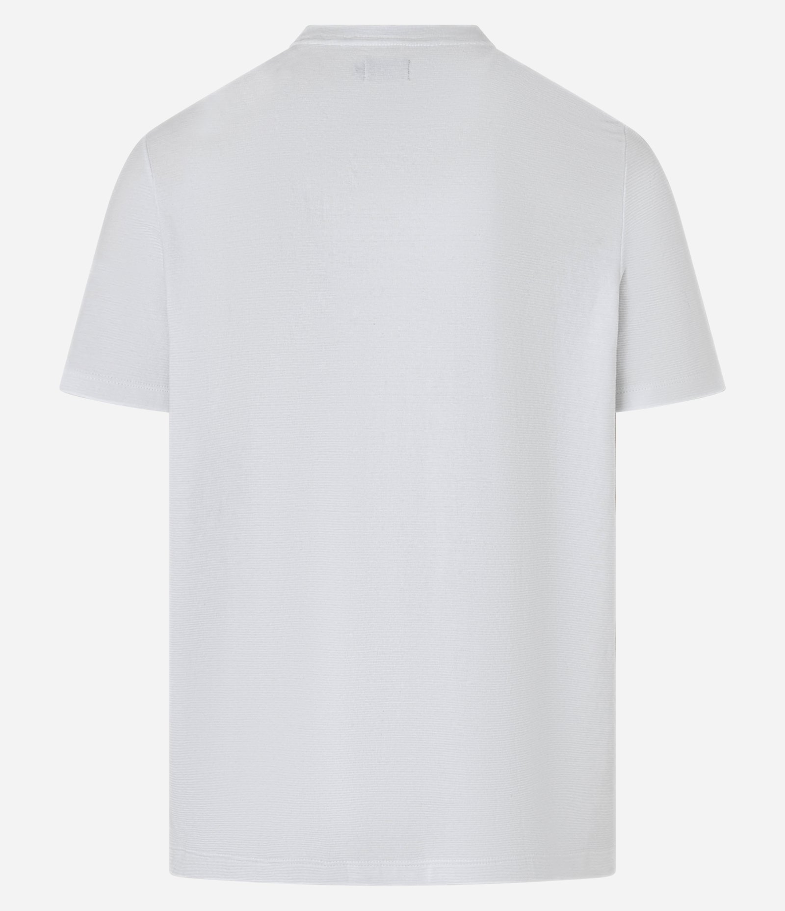 Camiseta Slim em Algodão com Textura Canelada Branco 9