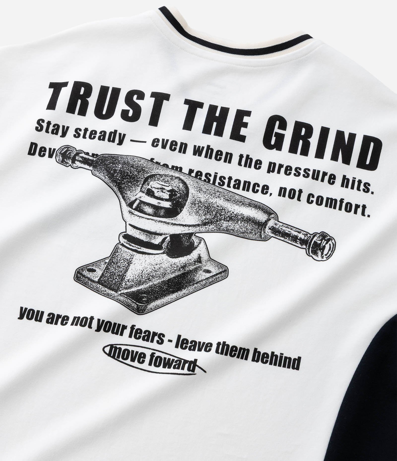 Camiseta Infantil com Estampa e Lettering Stay Steady - Tam 5 a 14 Anos Branco 8