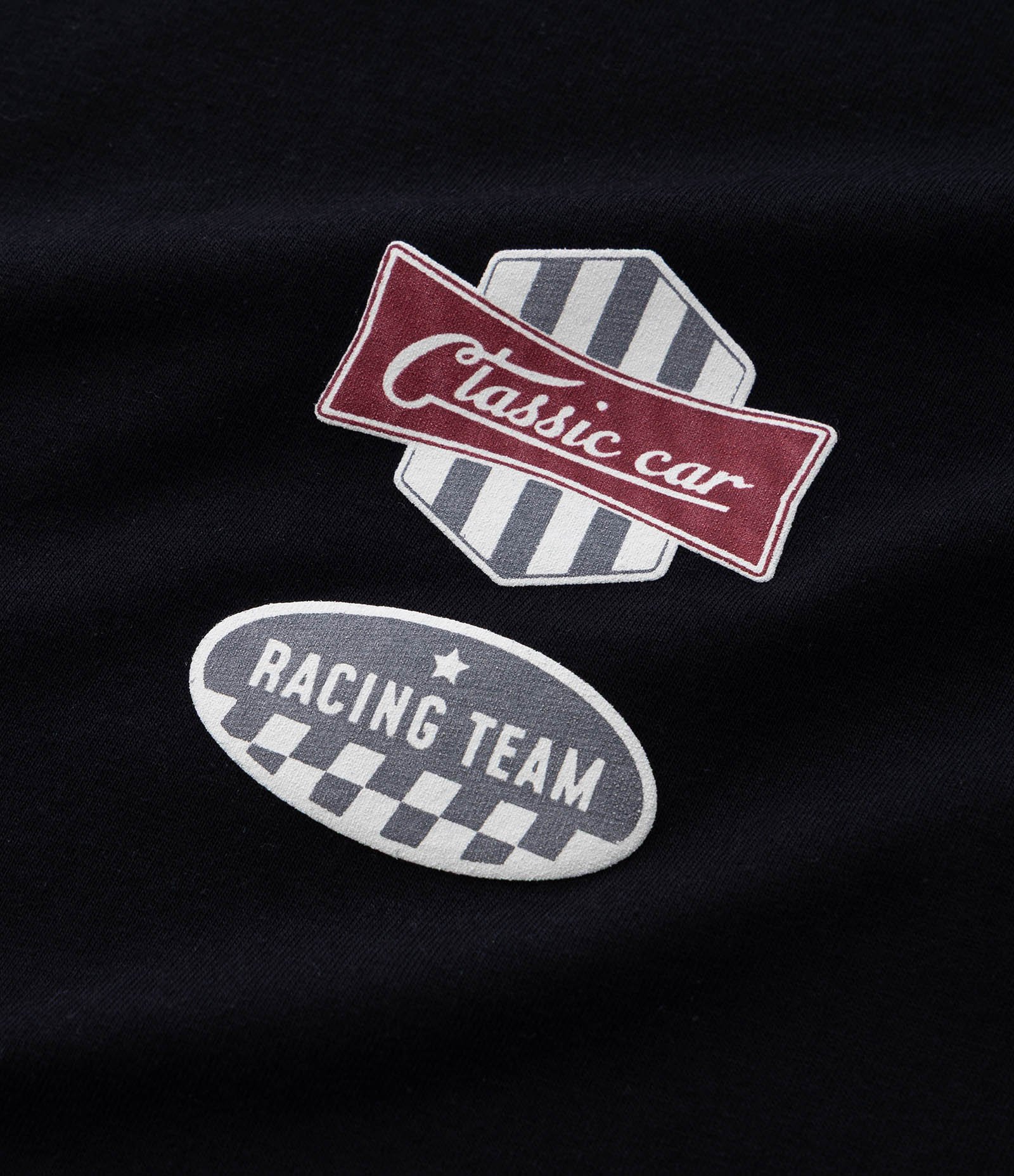 Camiseta Infantil com Lettering Racing Team - Tam 5 a 14 Anos Preto 4