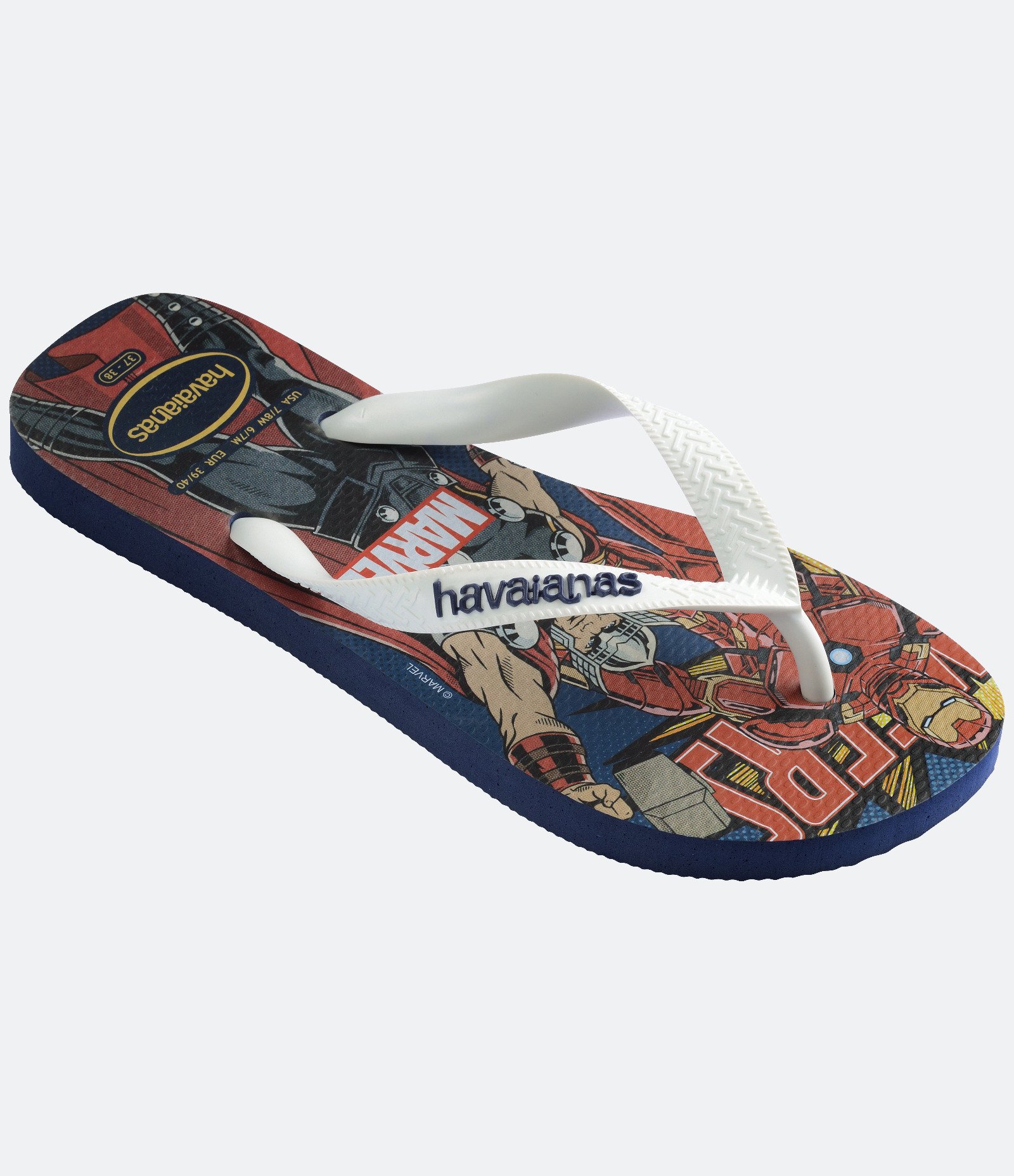 Chinelo Havaianas com Estampa Marvel Avengers Azul 2