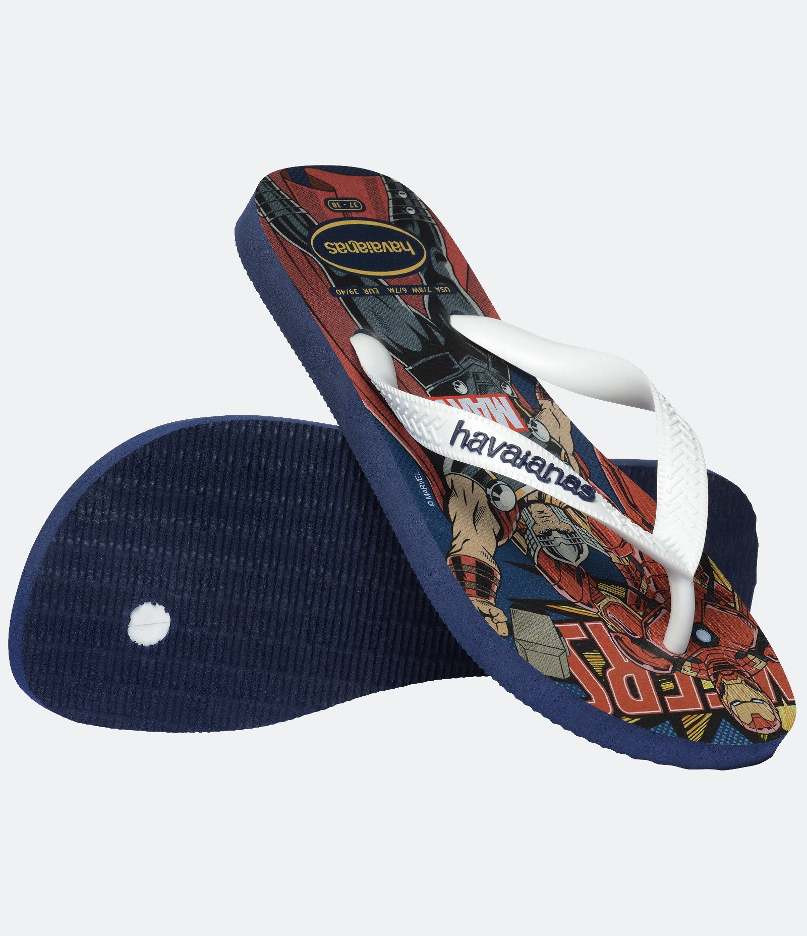 Chinelo Havaianas com Estampa Marvel Avengers Azul 4
