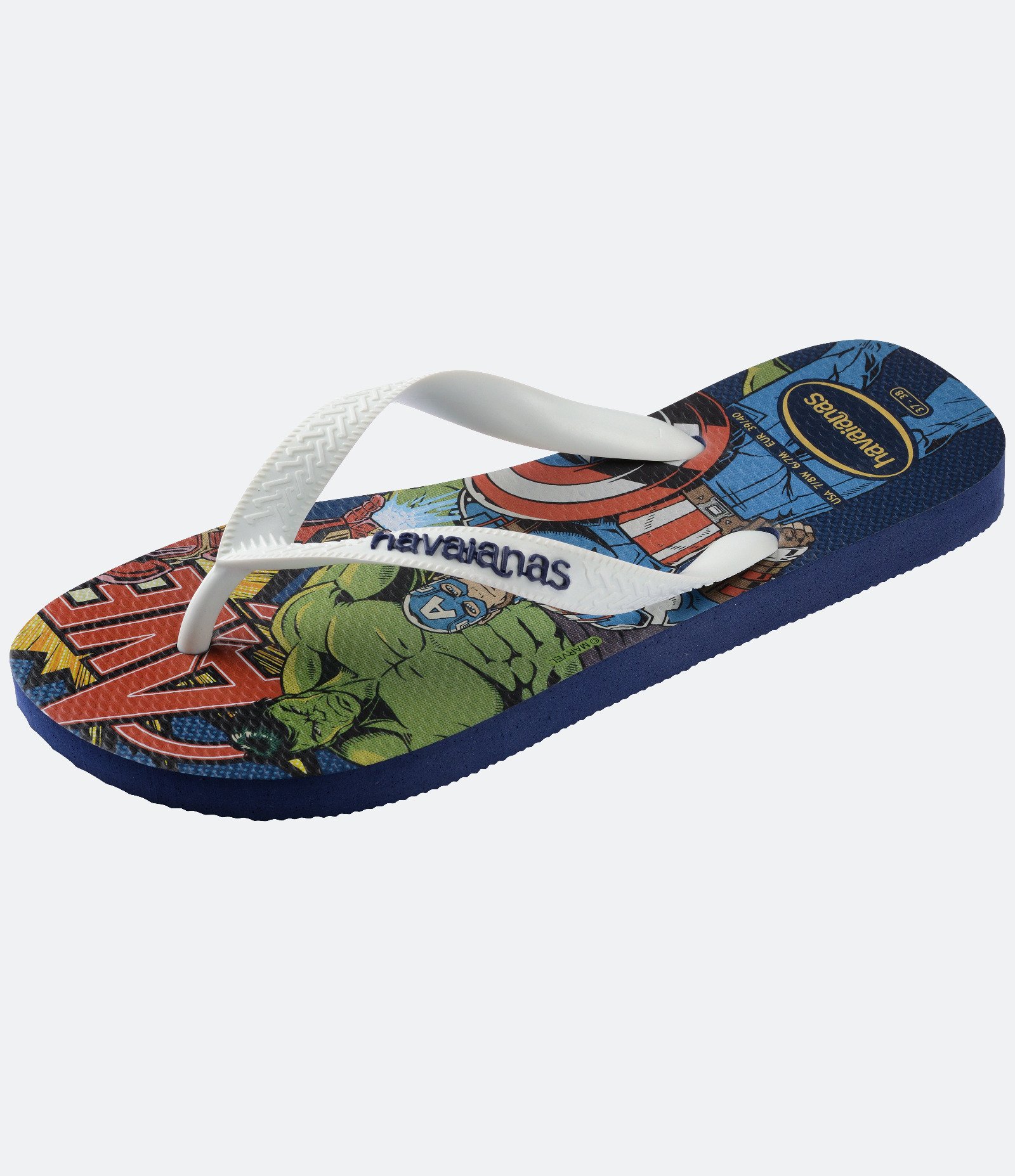 Chinelo Havaianas com Estampa Marvel Avengers Azul 6