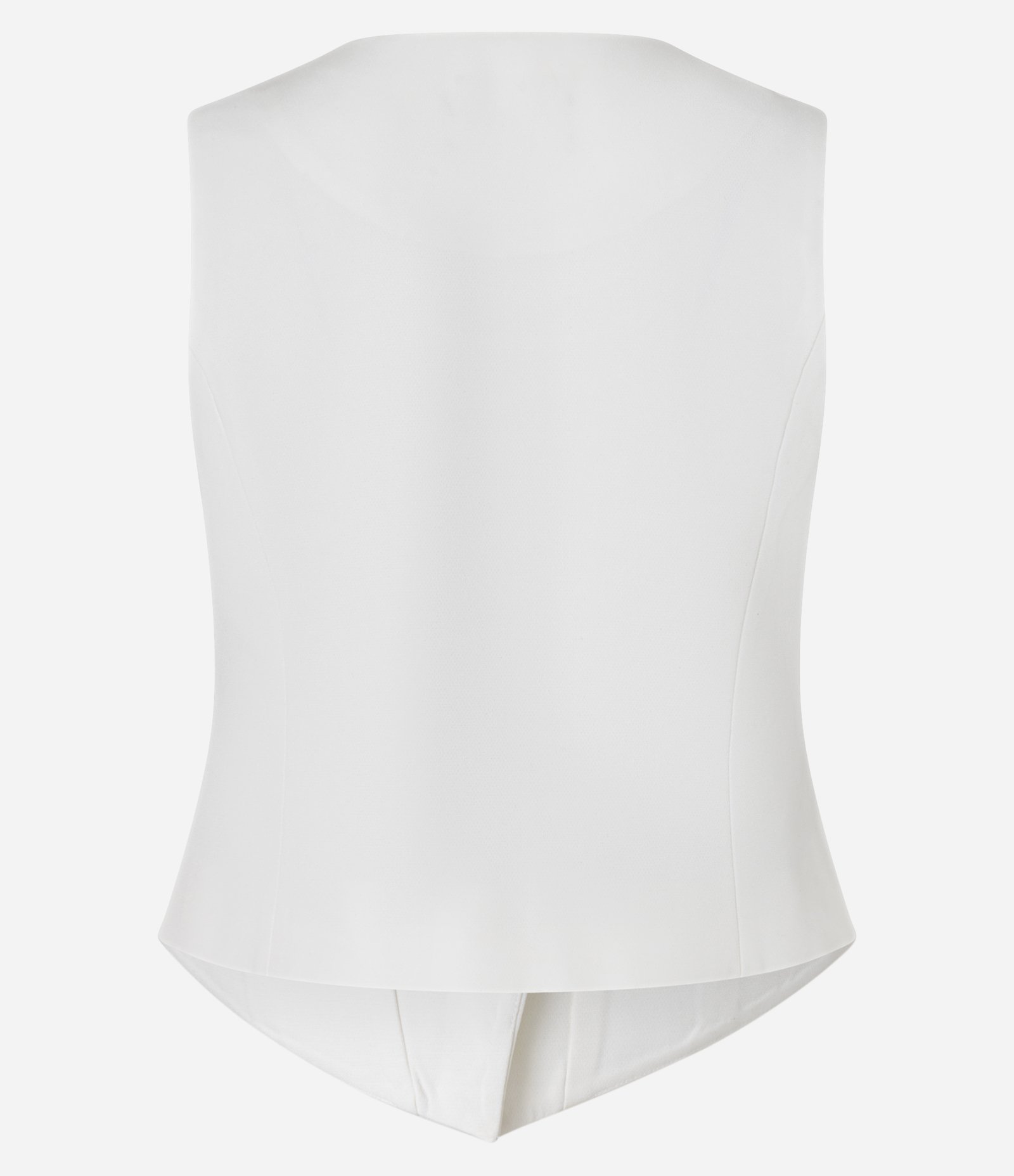 Colete Alfaiatado com Abotoamento Frontal Branco 6