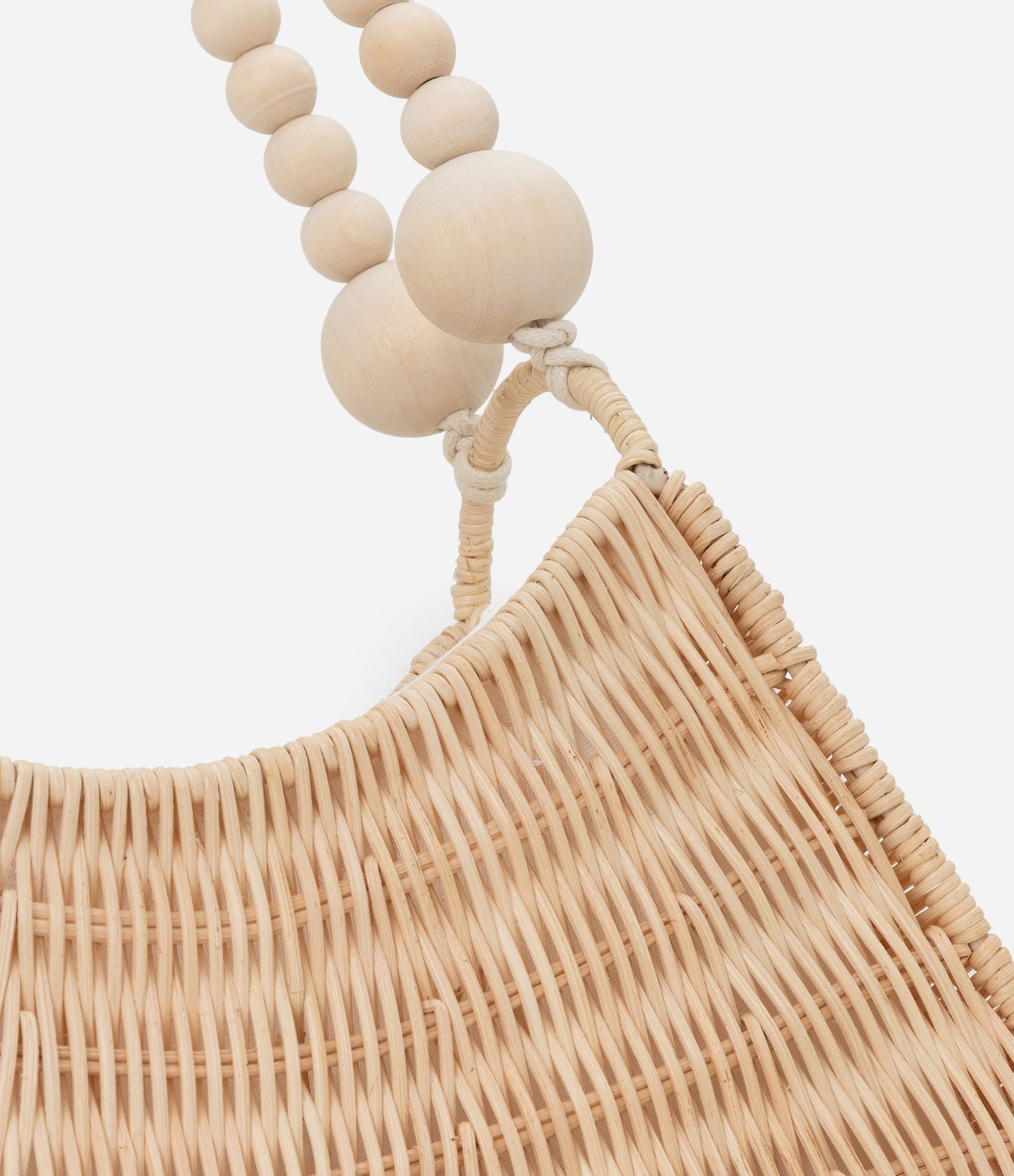 Bolsas Baguete em Palha com Alça Dupla de Bolinhas Bege 7