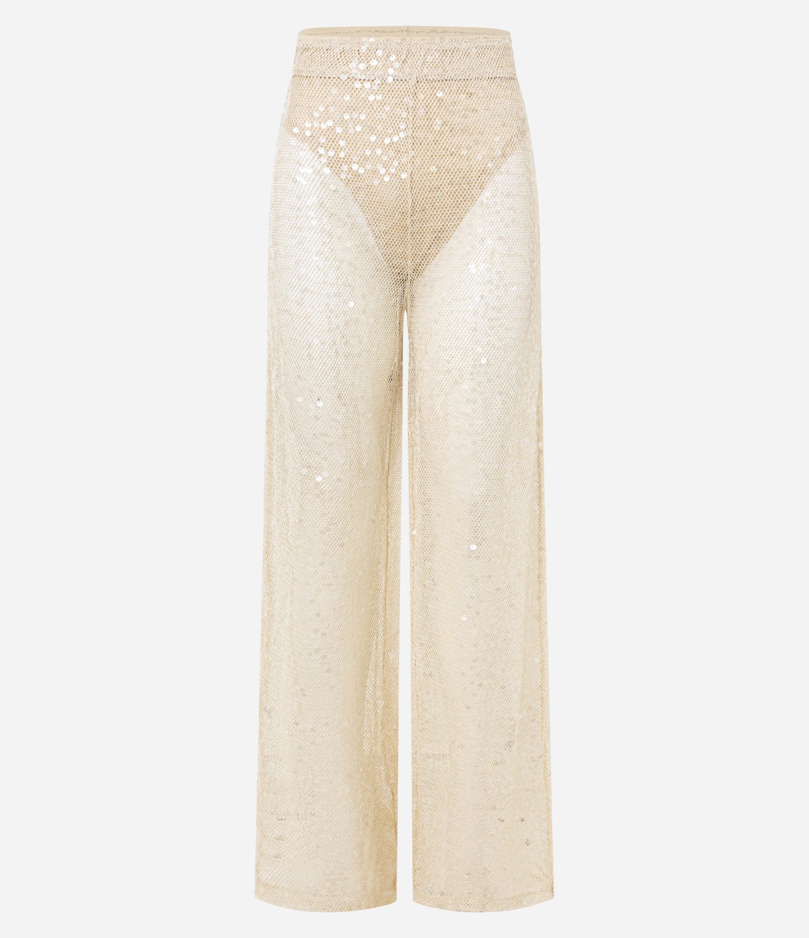 Calça Pantalona com Paetê Dourado 6