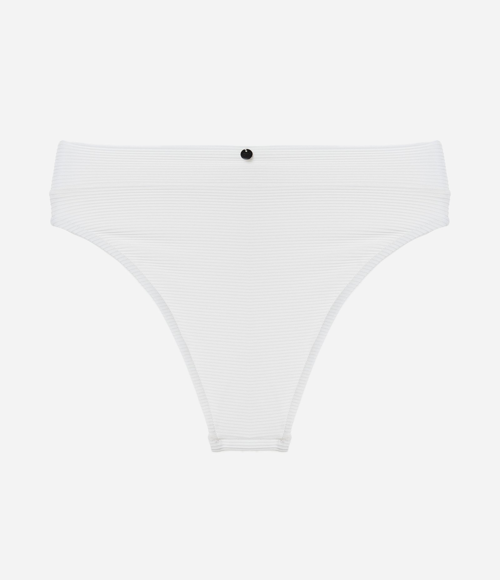 Biquíni Calcinha Hot Pants em Microfibra Canelada Branco 7