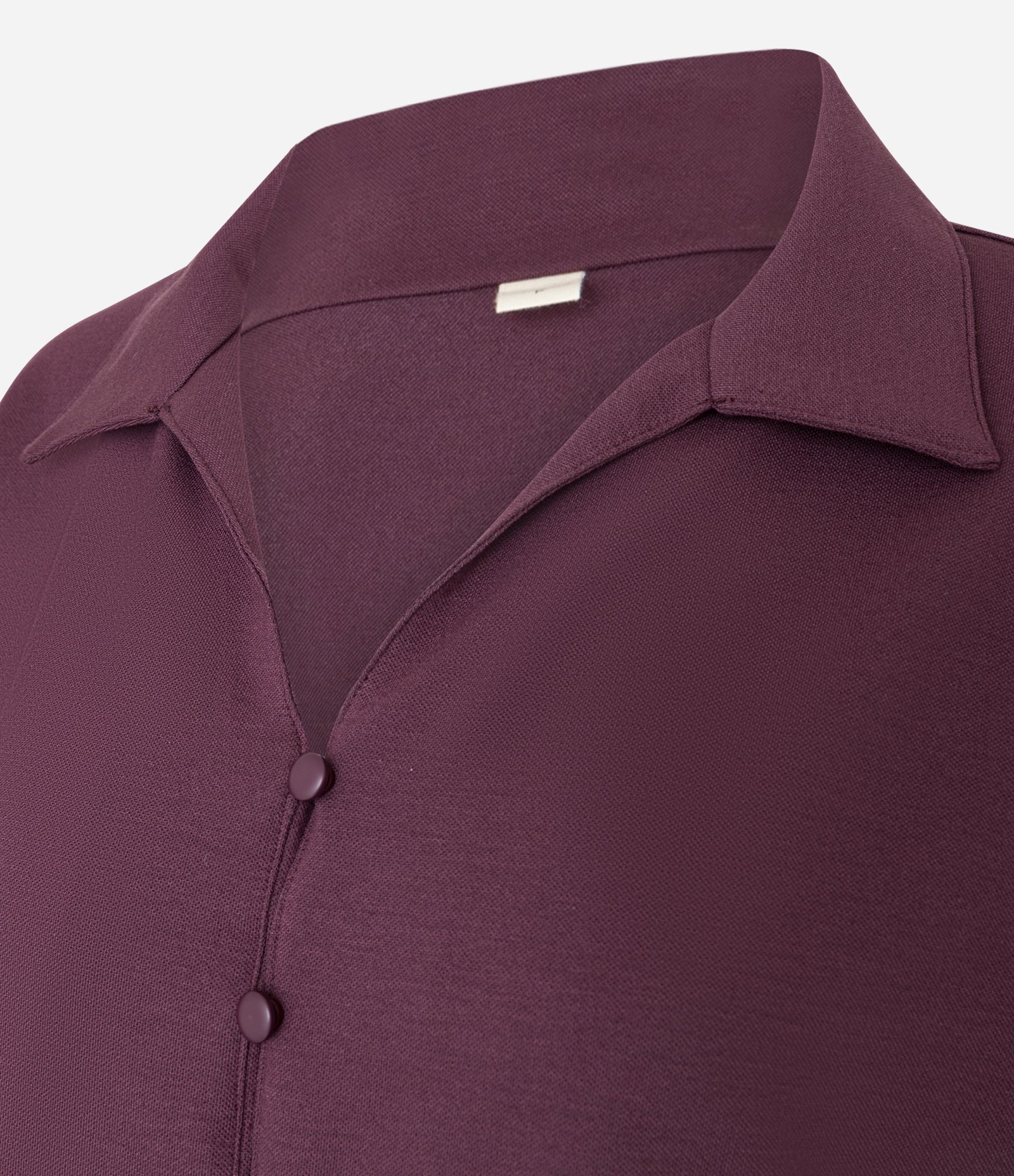 Blusa Texturizada em Viscose com Botões e Amarração Vinho 6