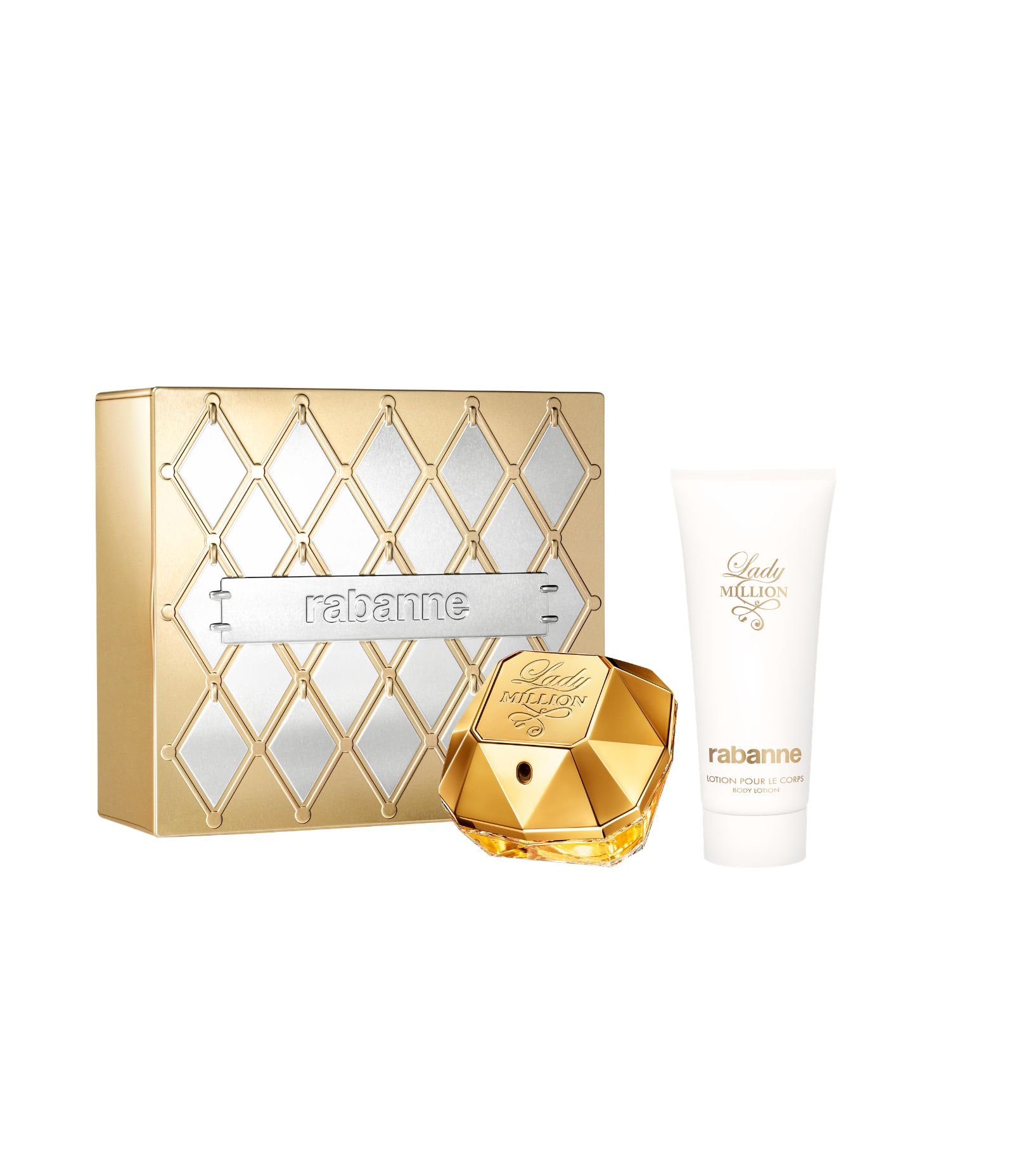 Kit Rabanne Lady Million Sensual EDP 80ml + Creme Corporal 100ml KIT 1