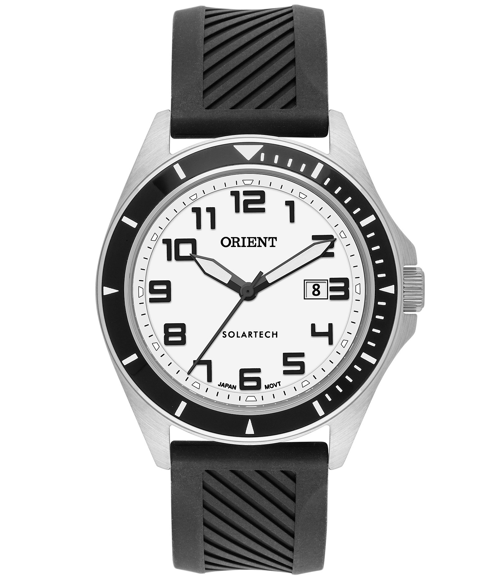 Relógio Analógico Solartech Masculino Orient Prata 4