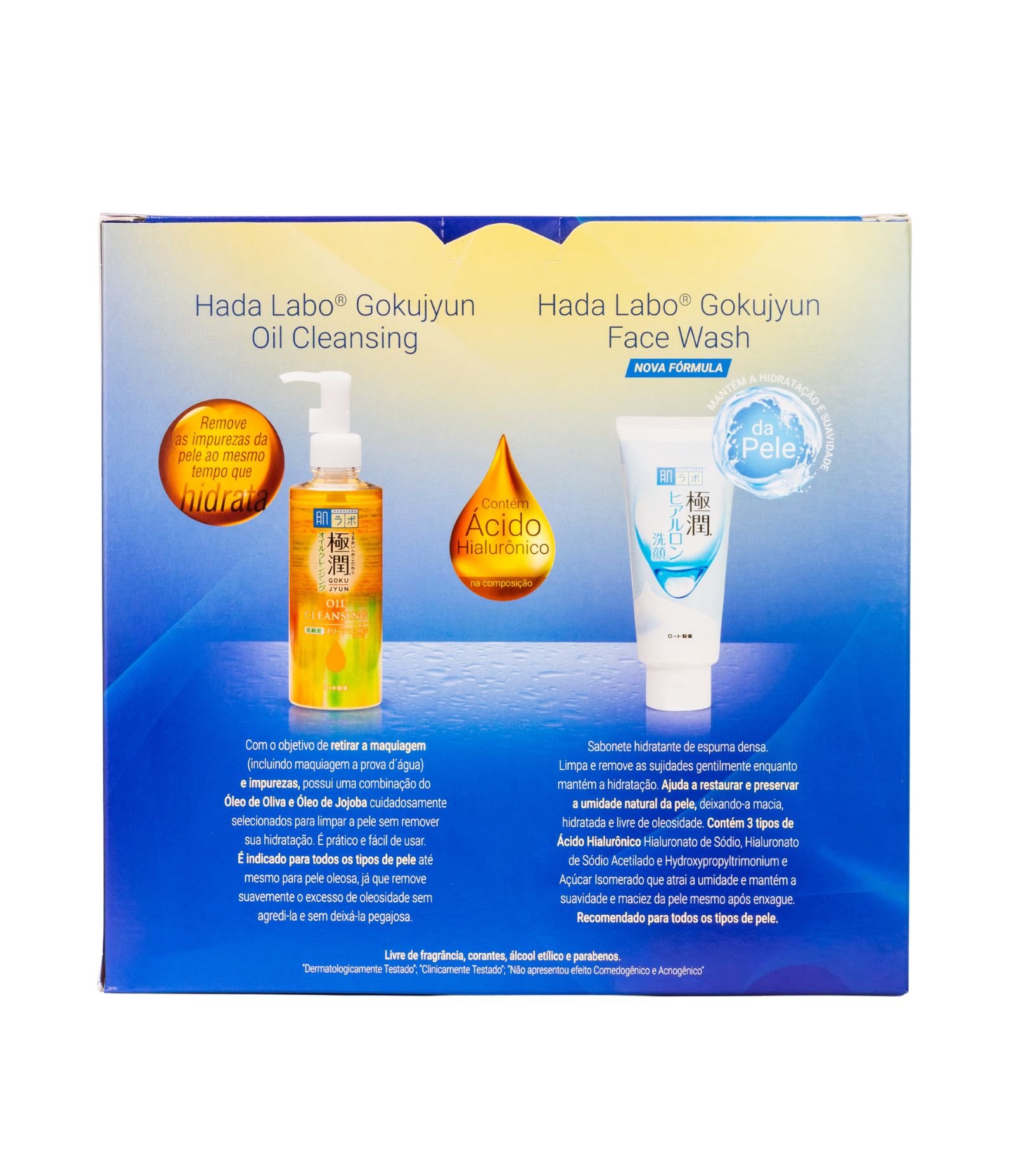 Kit Dupla Limp Hada Labo Cleansing Oil + Face Wash + Massageador Facial KIT 3
