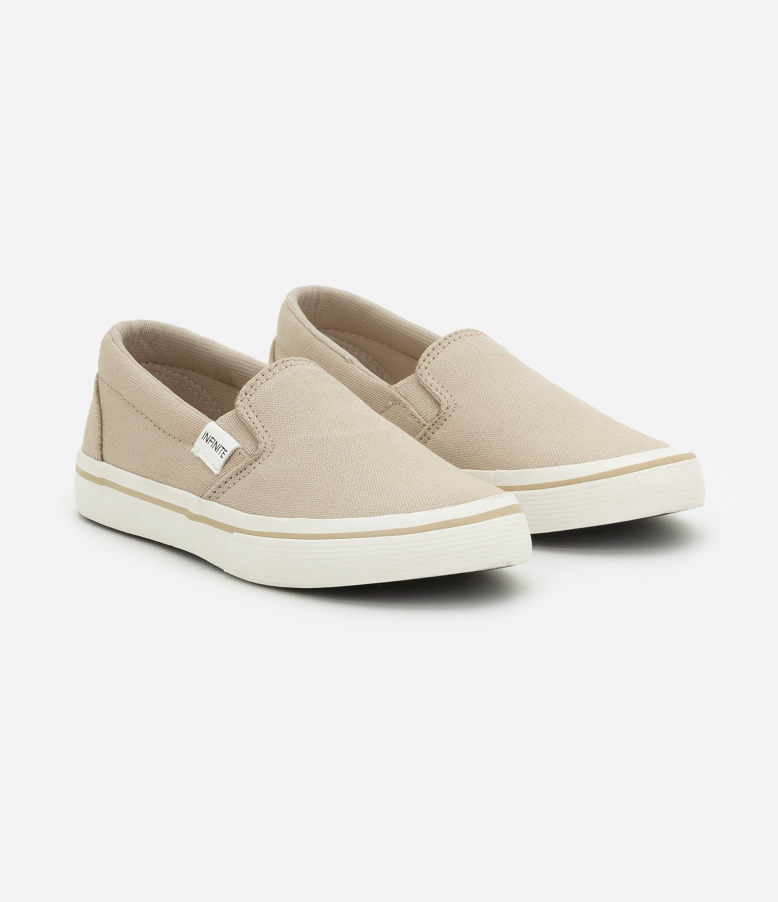 Tênis Slip On Infantil - Tam 27 ao 36 Bege 1