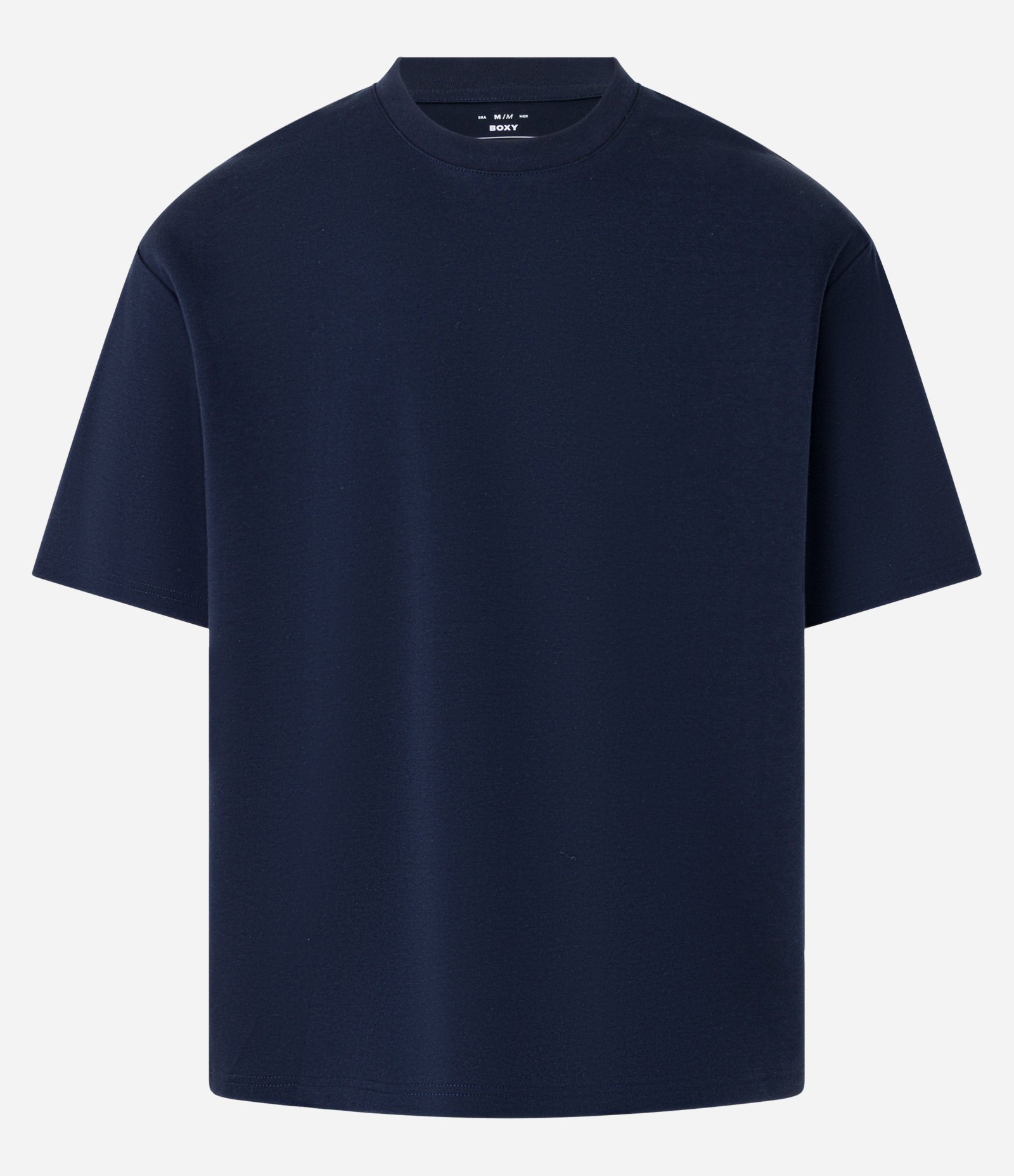 Camiseta Boxy em Tecnologia Dry e Algodão Azul Marinho 1