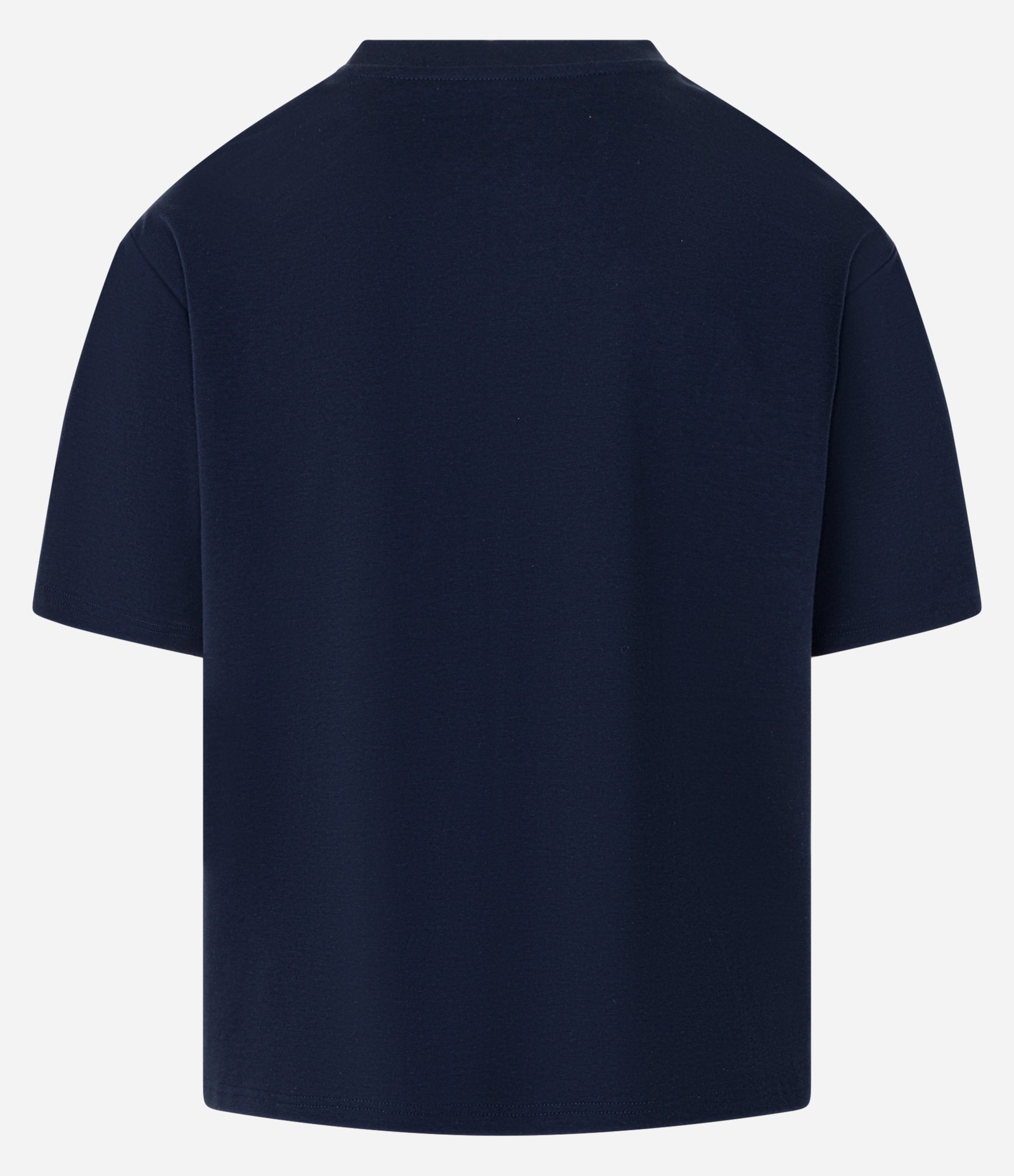 Camiseta Boxy em Tecnologia Dry e Algodão Azul Marinho 2