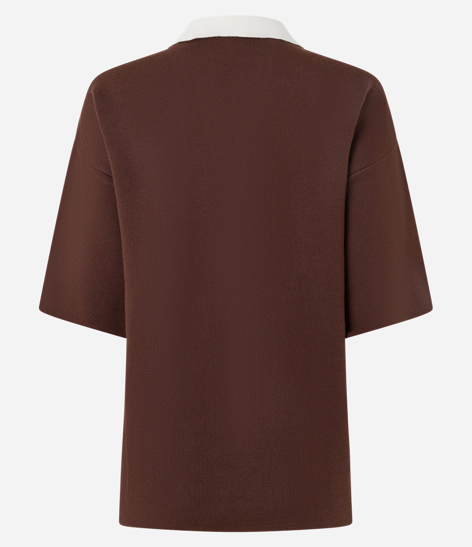 Camiseta em Tricô com Estampa Malibu Floral Marrom 4