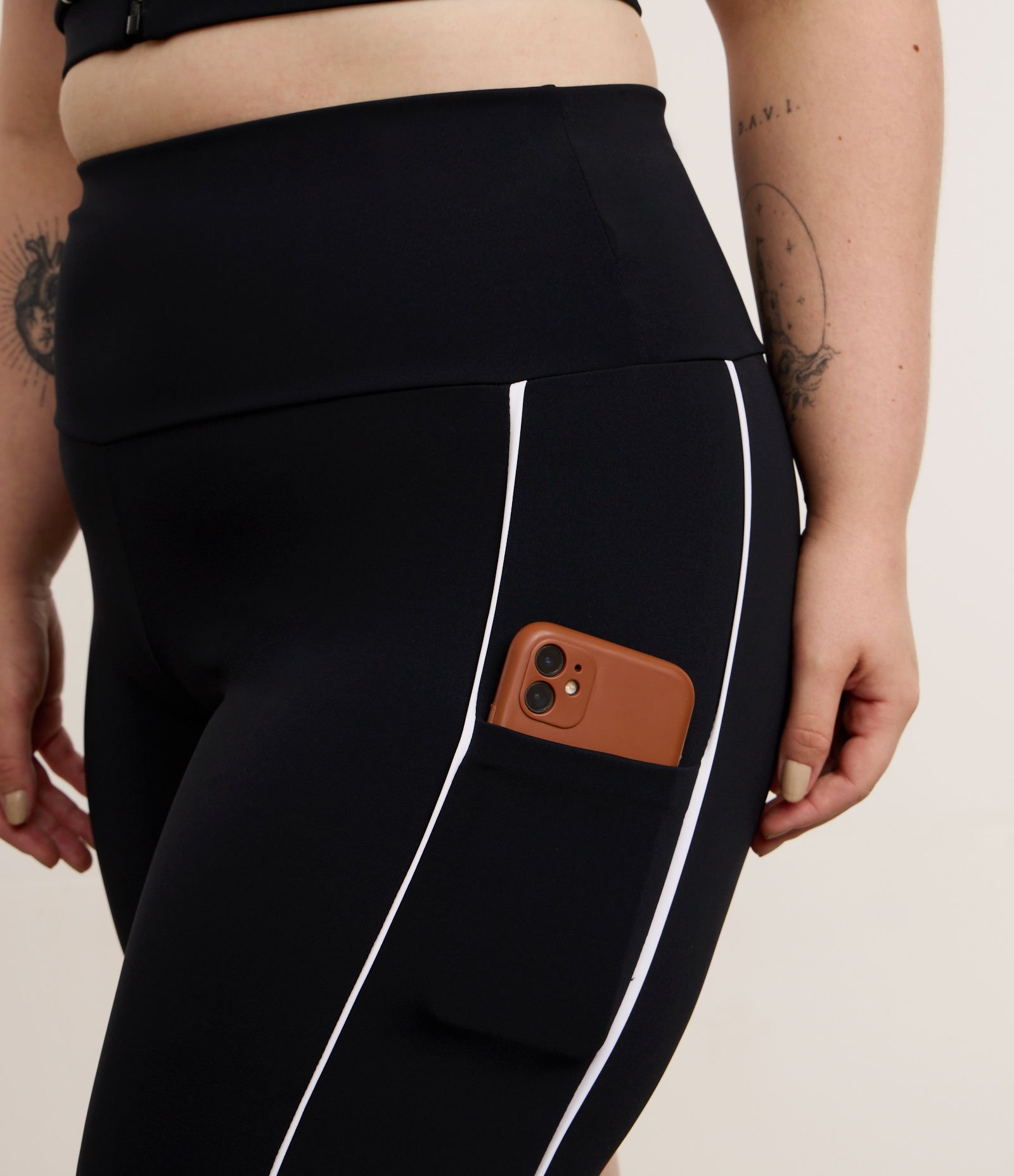 Bermuda Ciclista Firme com Tecnologia Dry e 2 Bolsos Curve e Plus Size Preto 3